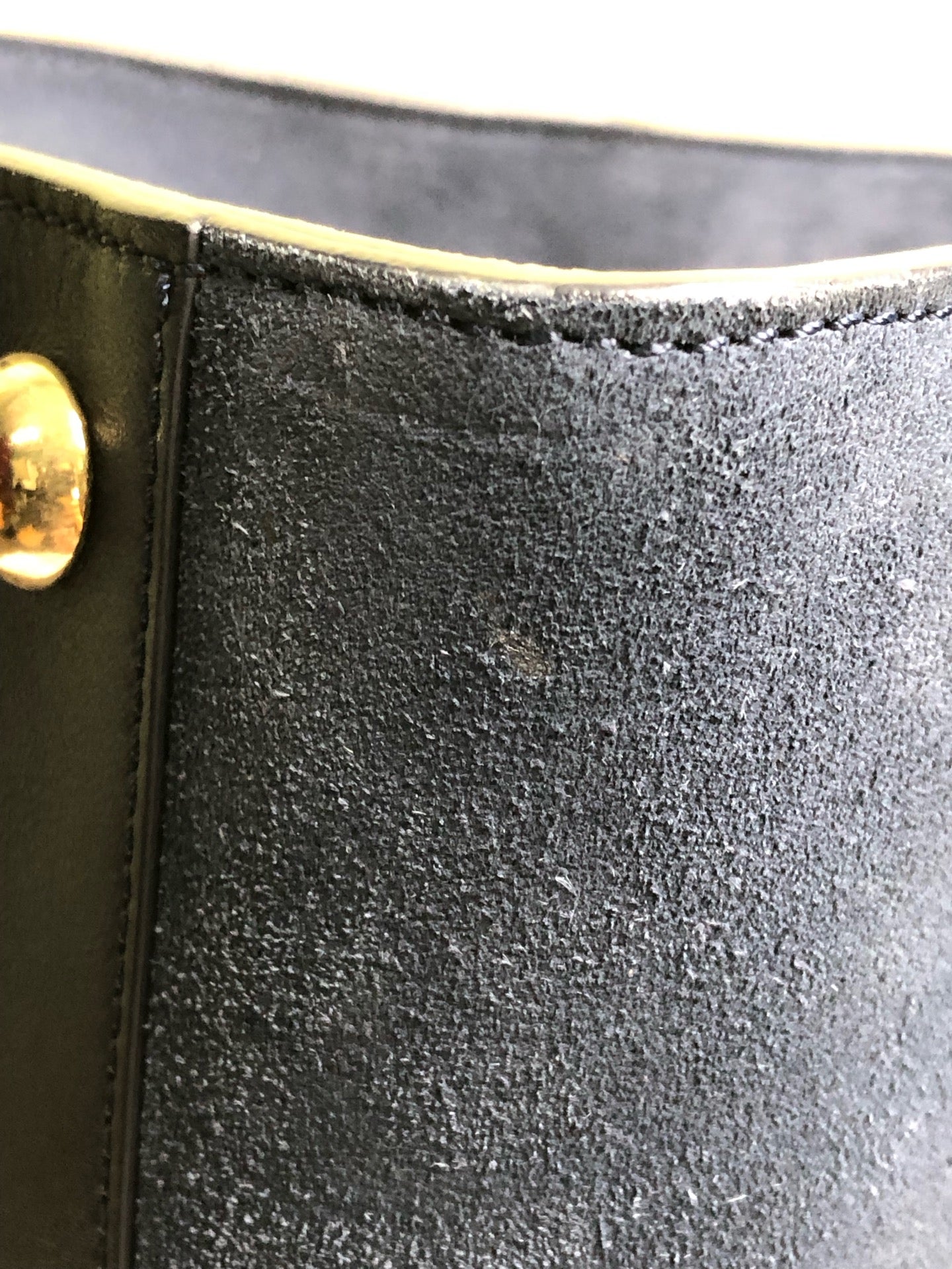 Jimmy Choo Alcantara Blue Shoulder Bag