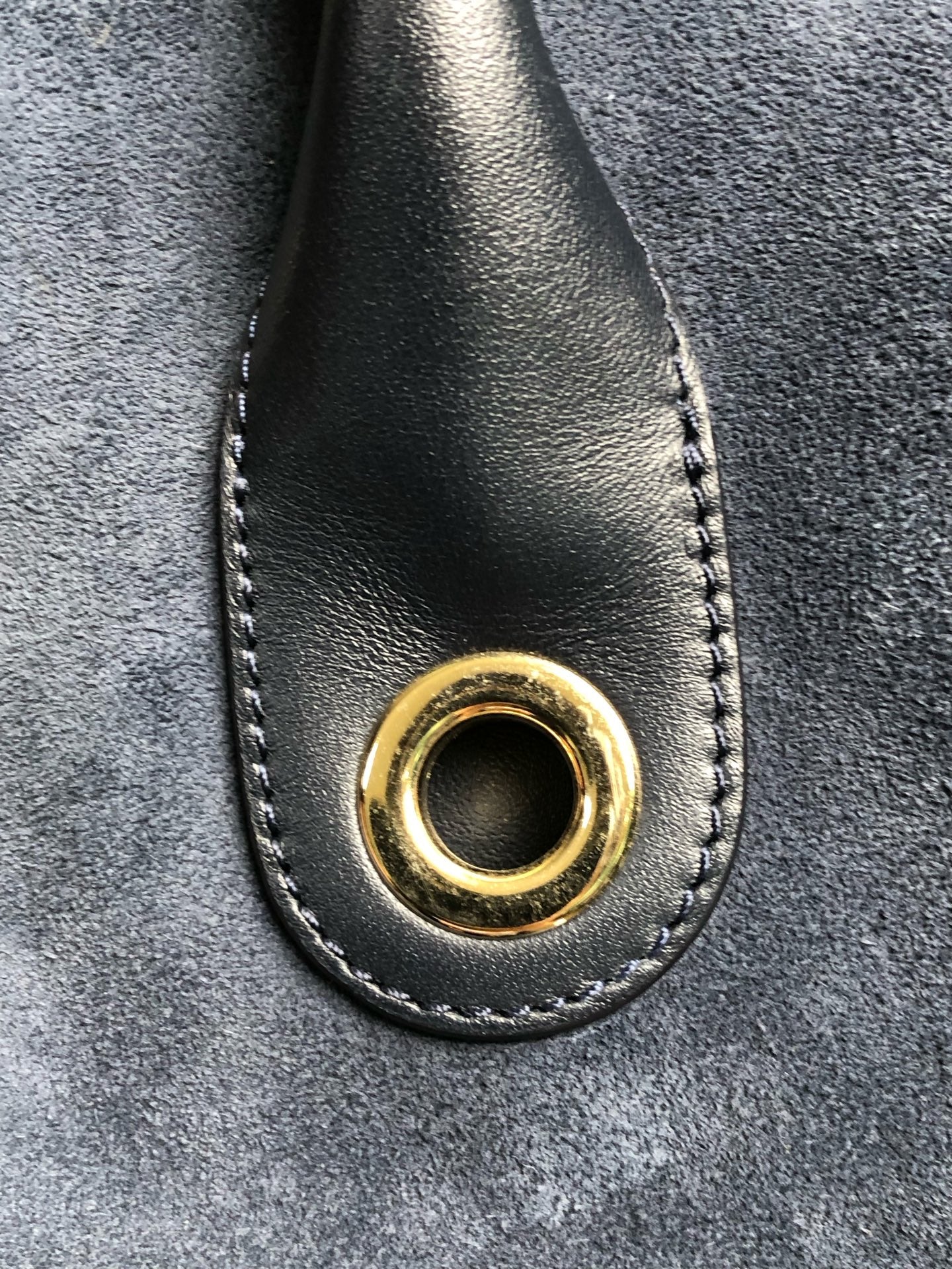 Jimmy Choo Alcantara Blue Shoulder Bag