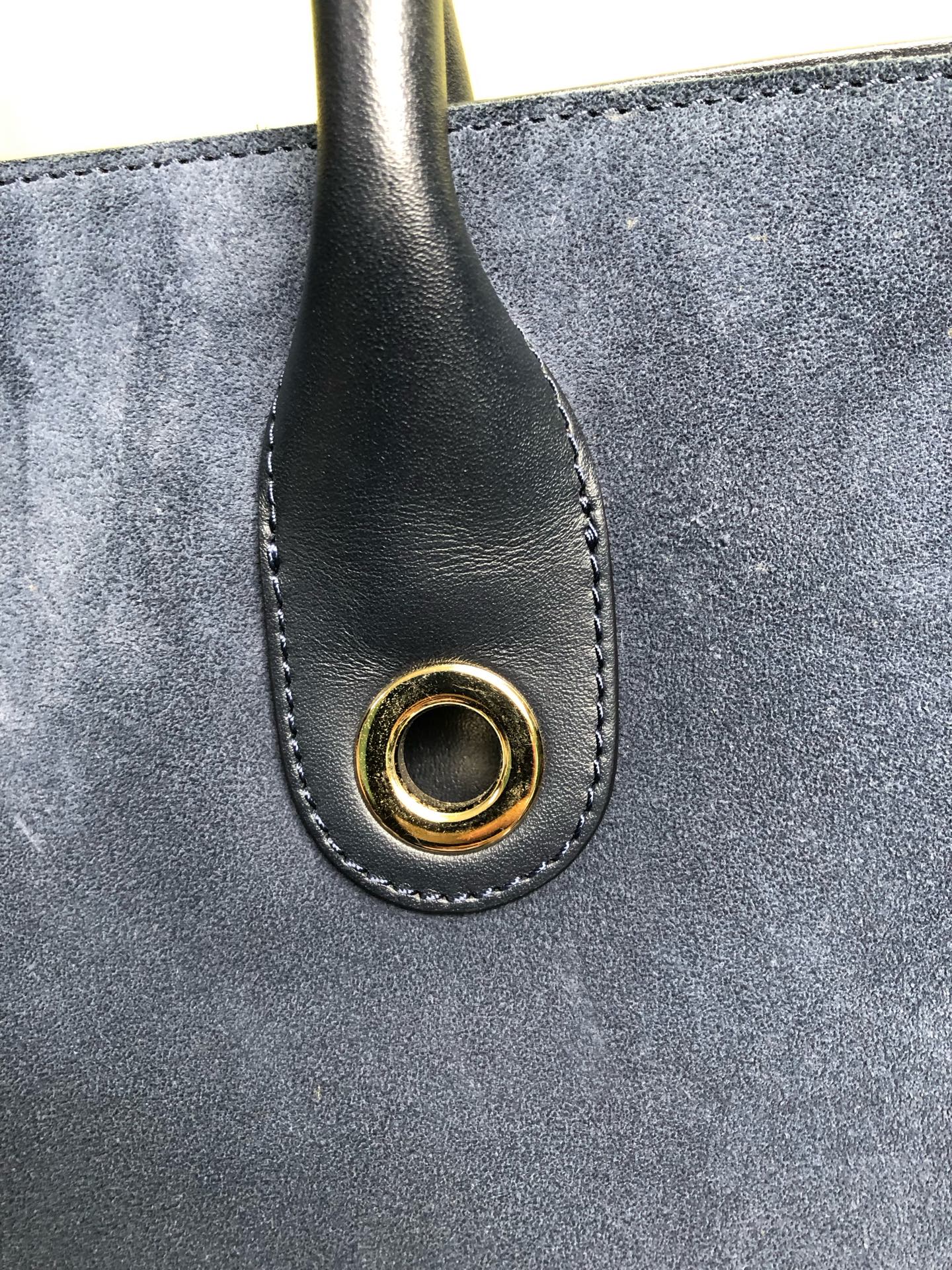 Jimmy Choo Alcantara Blue Shoulder Bag