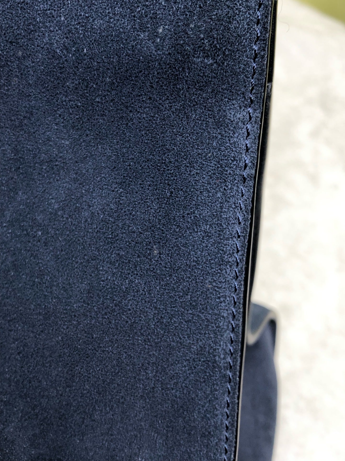 Jimmy Choo Alcantara Blue Shoulder Bag