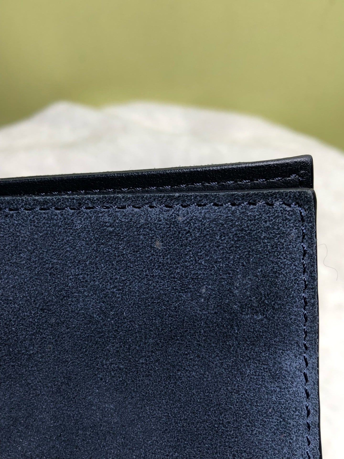 Jimmy Choo Alcantara Blue Shoulder Bag