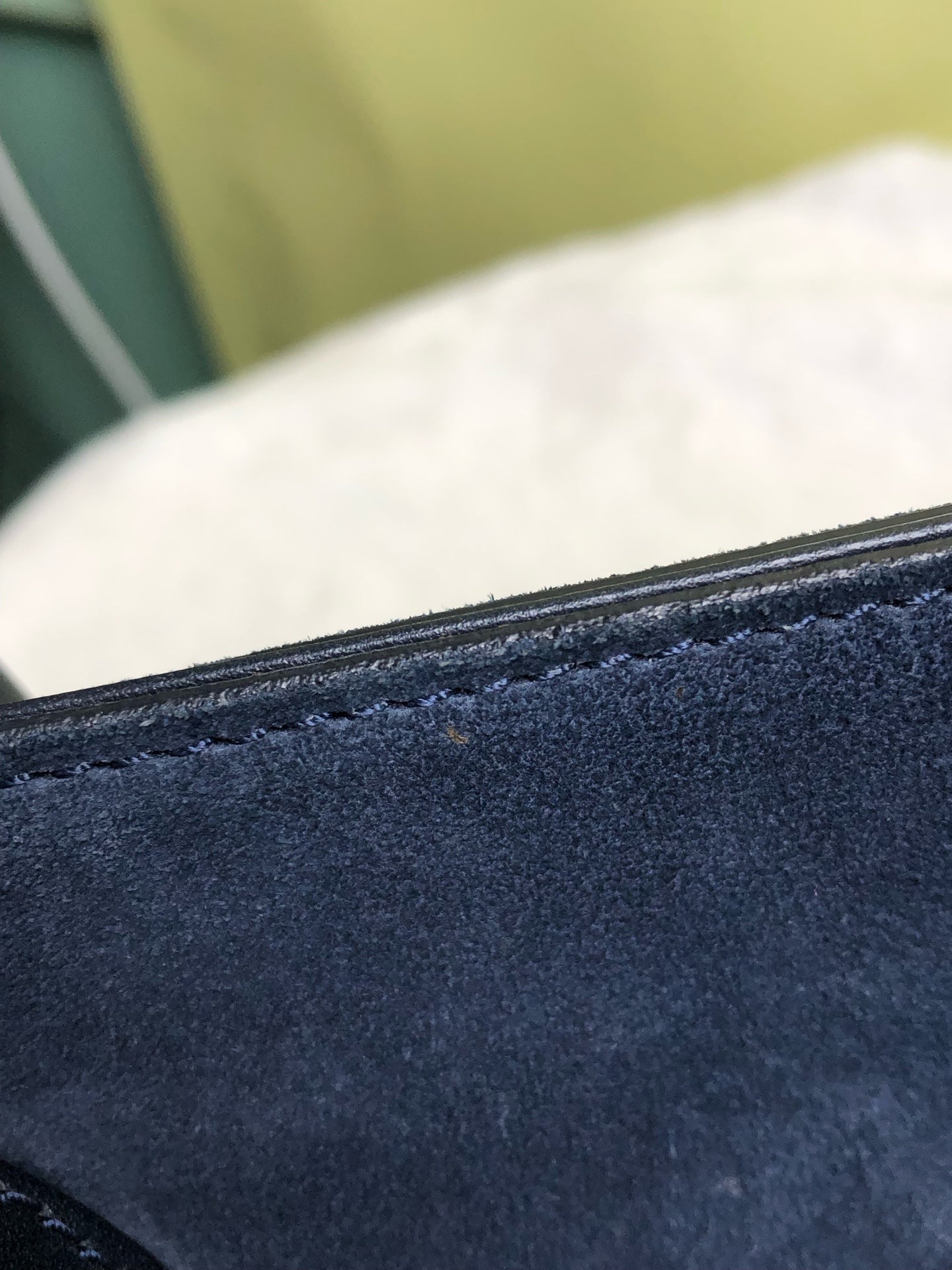 Jimmy Choo Alcantara Blue Shoulder Bag