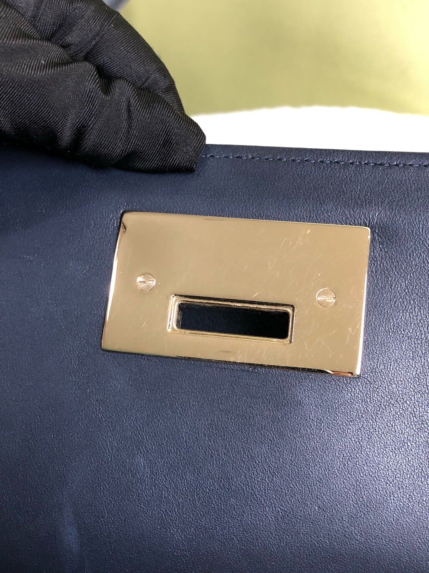Jimmy Choo Alcantara Blue Shoulder Bag