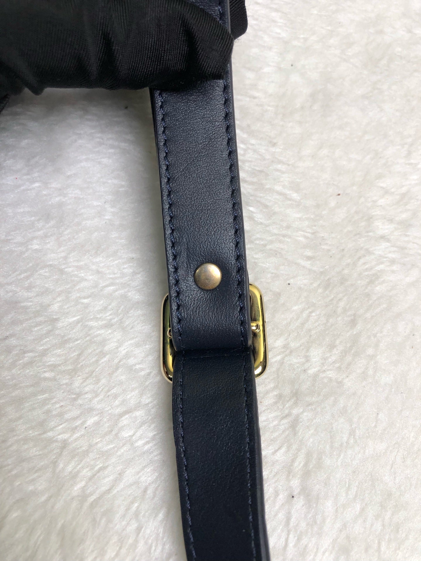 Jimmy Choo Alcantara Blue Shoulder Bag