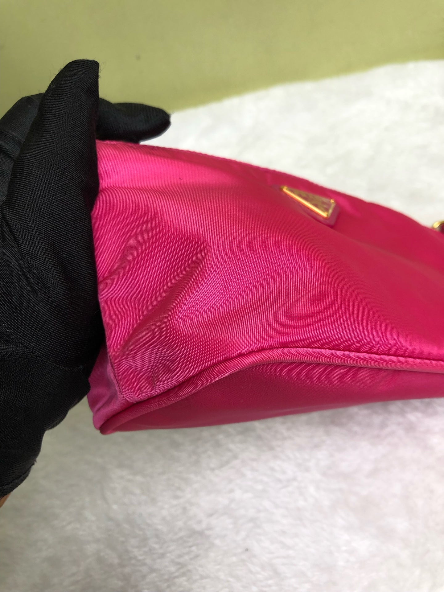 Prada Canvas Pink Clutch