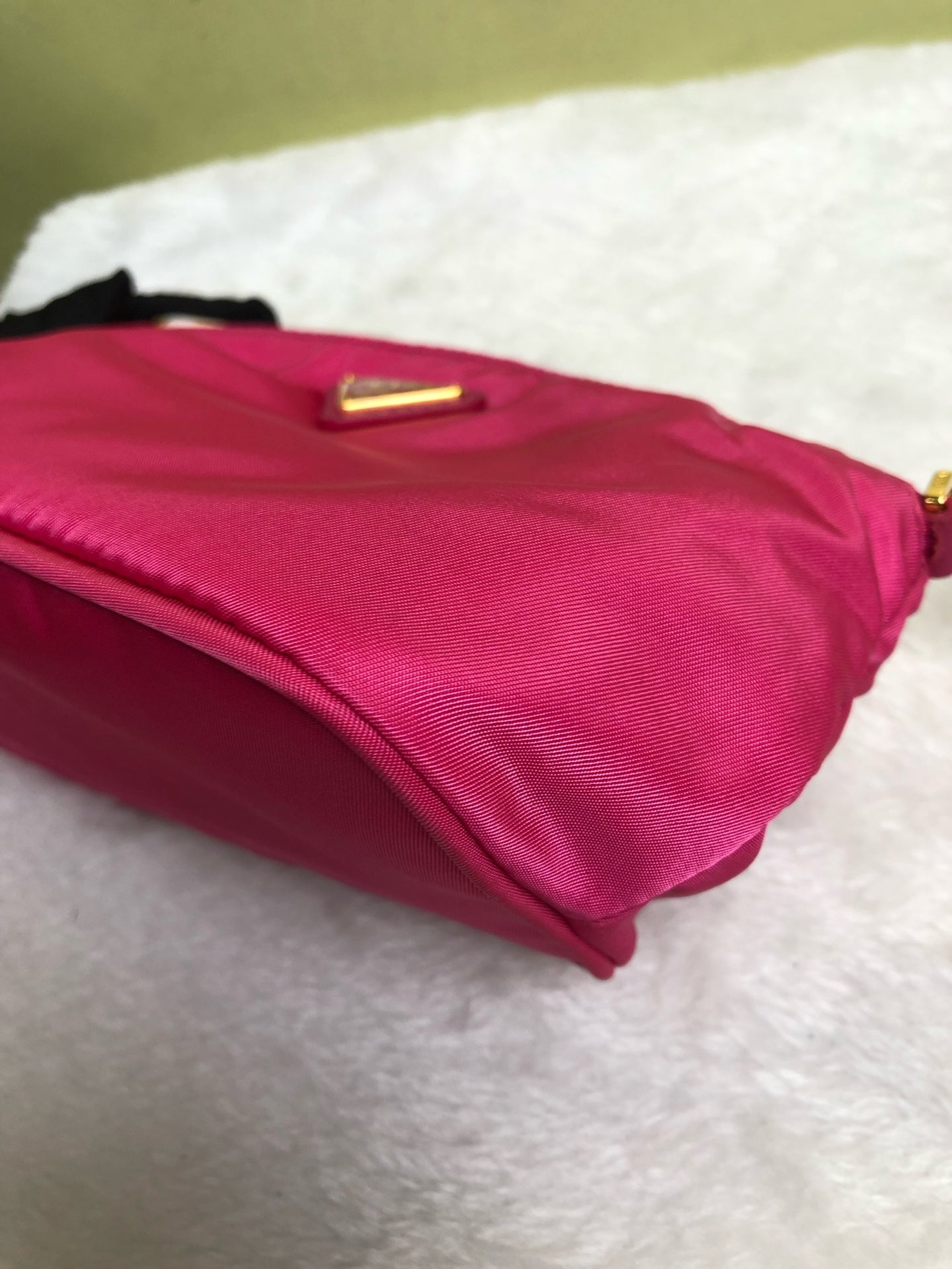 Prada Canvas Pink Clutch