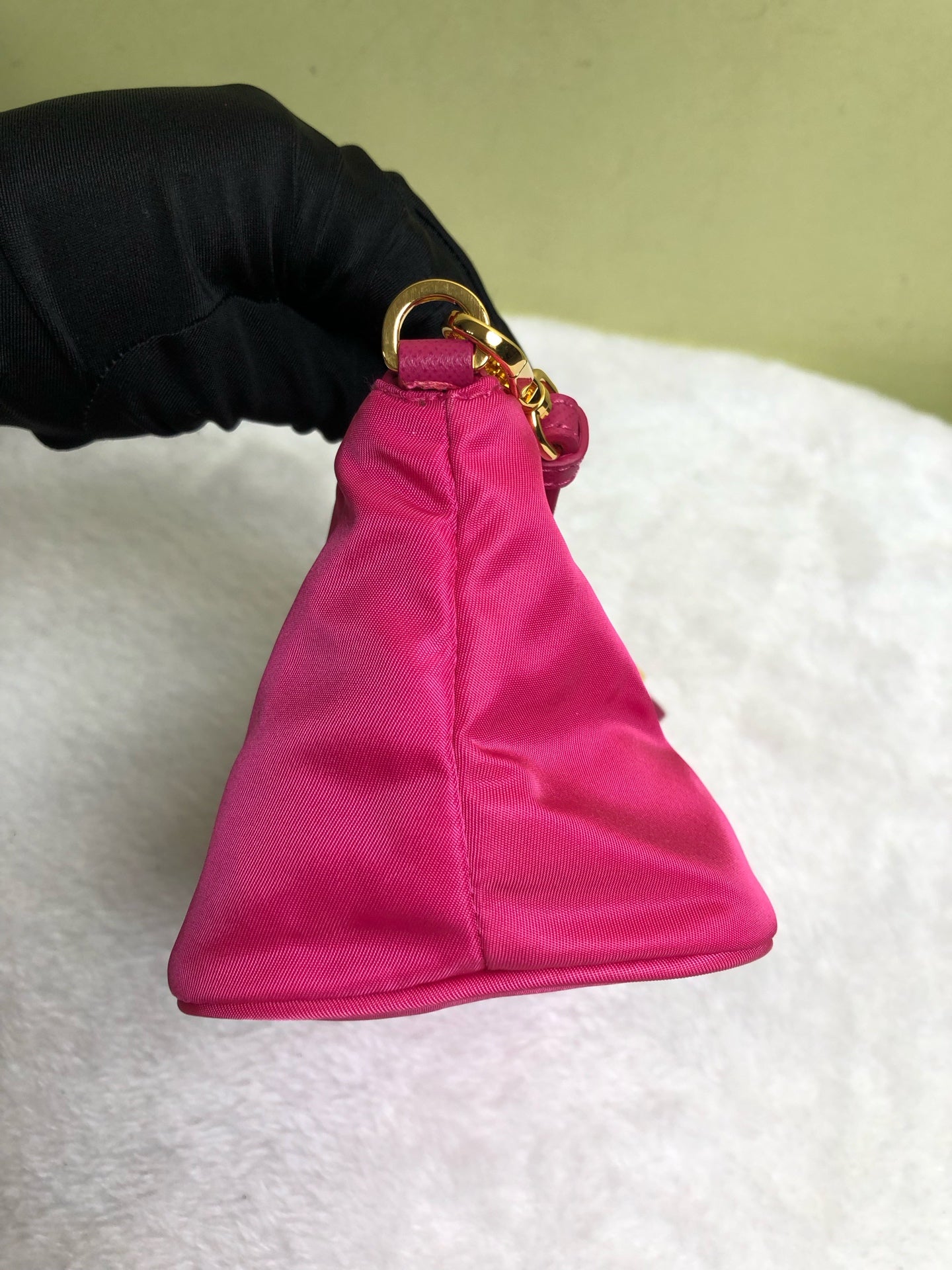 Prada Canvas Pink Clutch