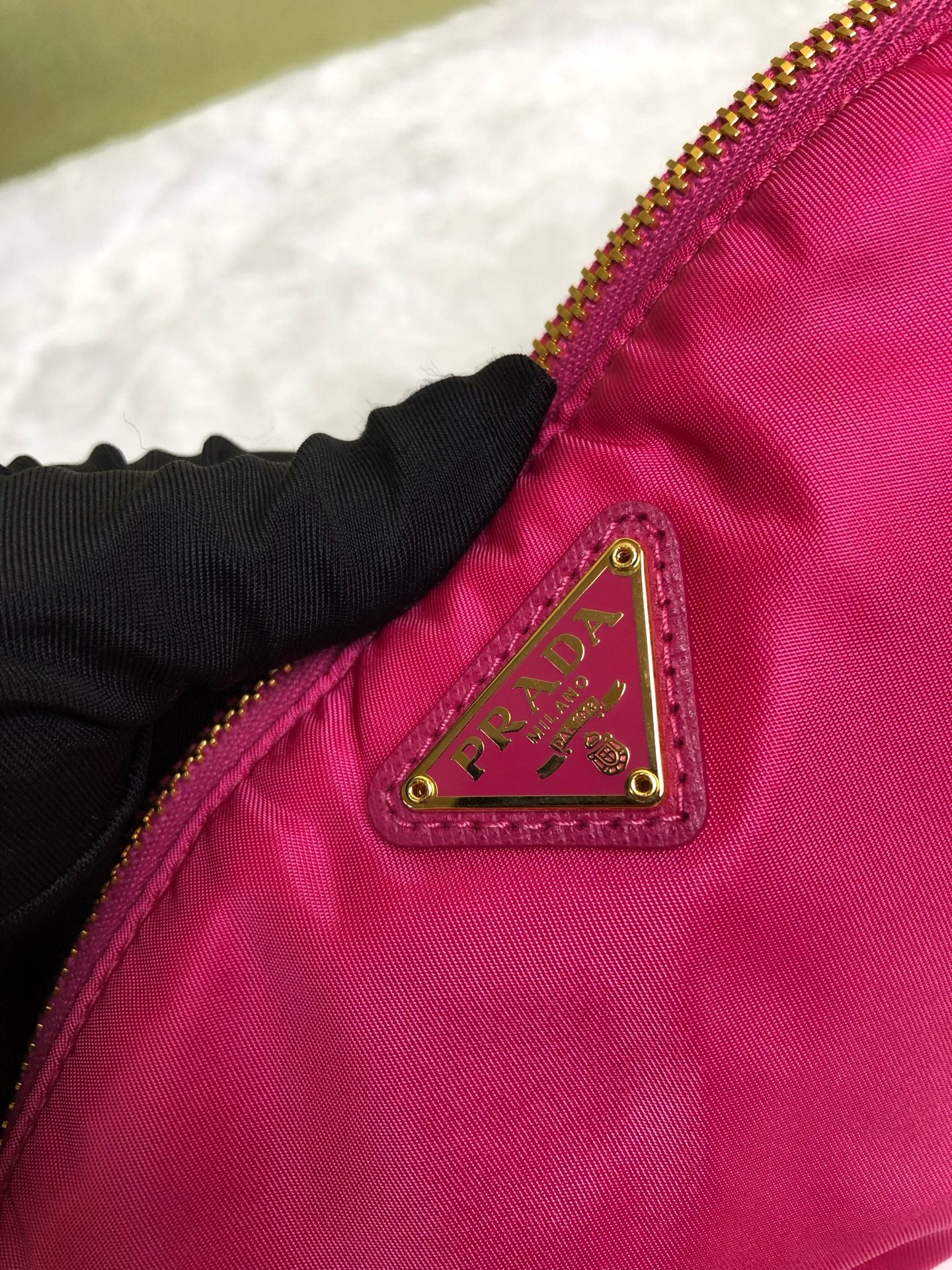 Prada Canvas Pink Clutch