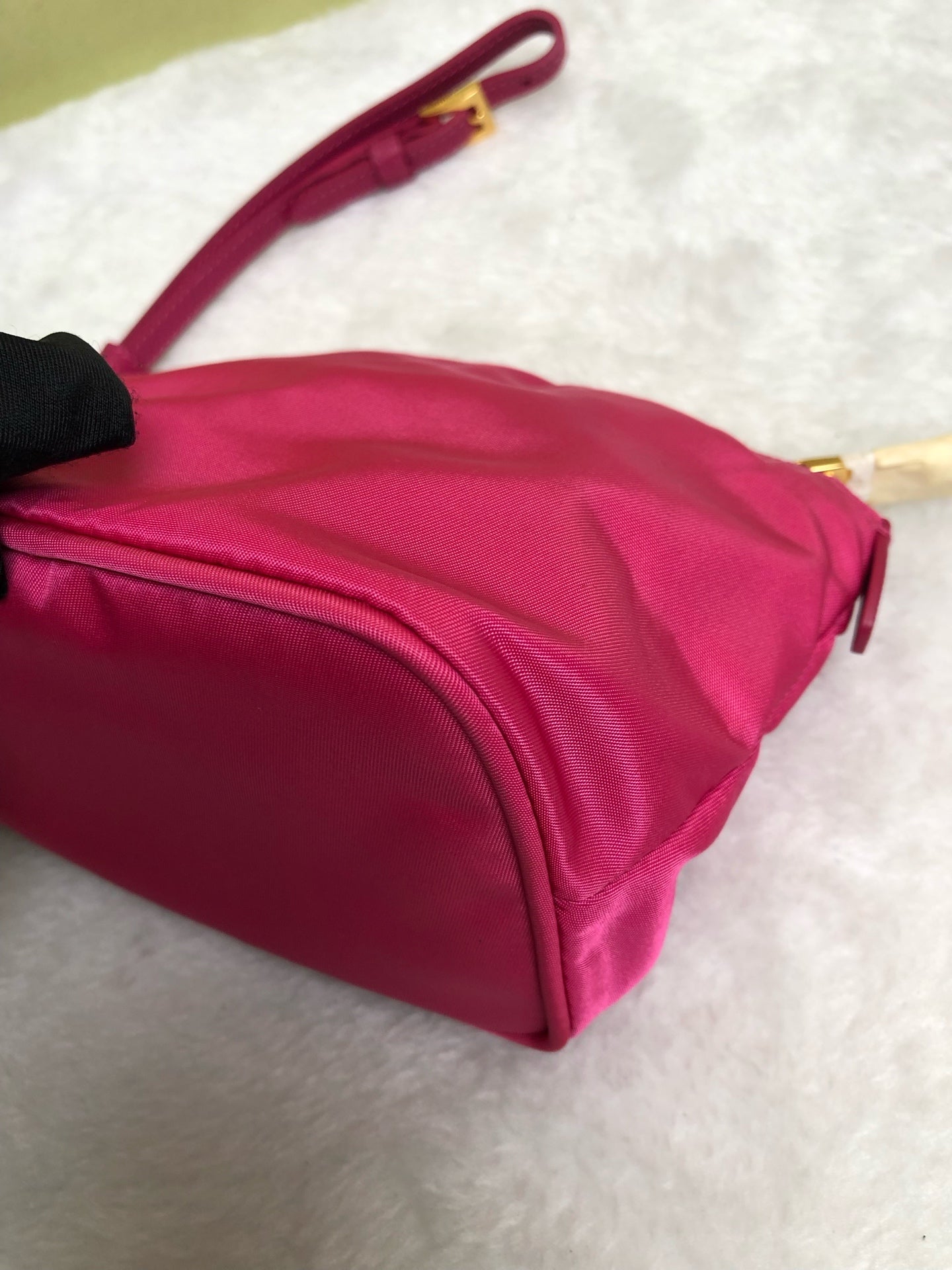 Prada Canvas Pink Clutch