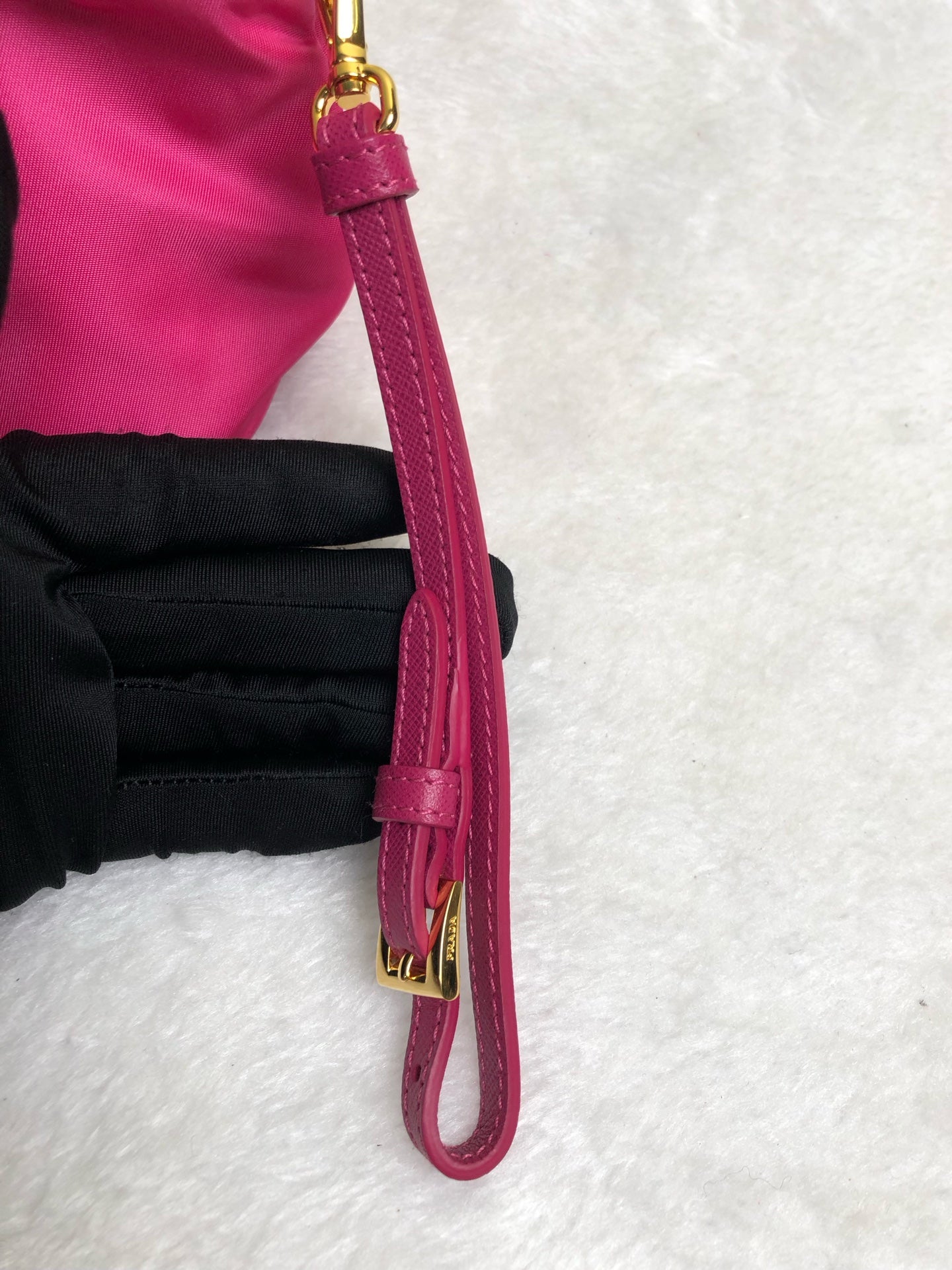 Prada Canvas Pink Clutch