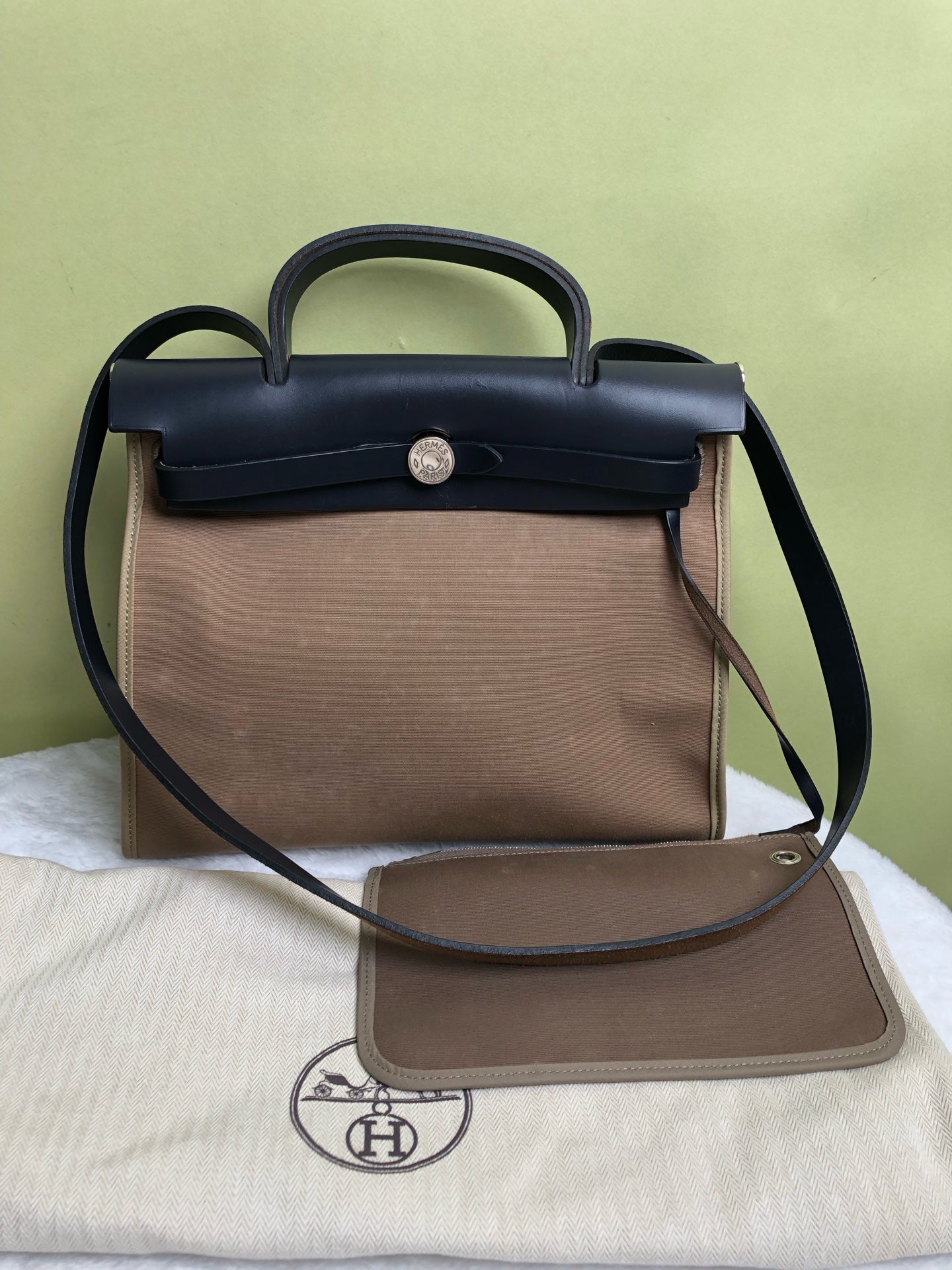 Hermes Gray Crossbody