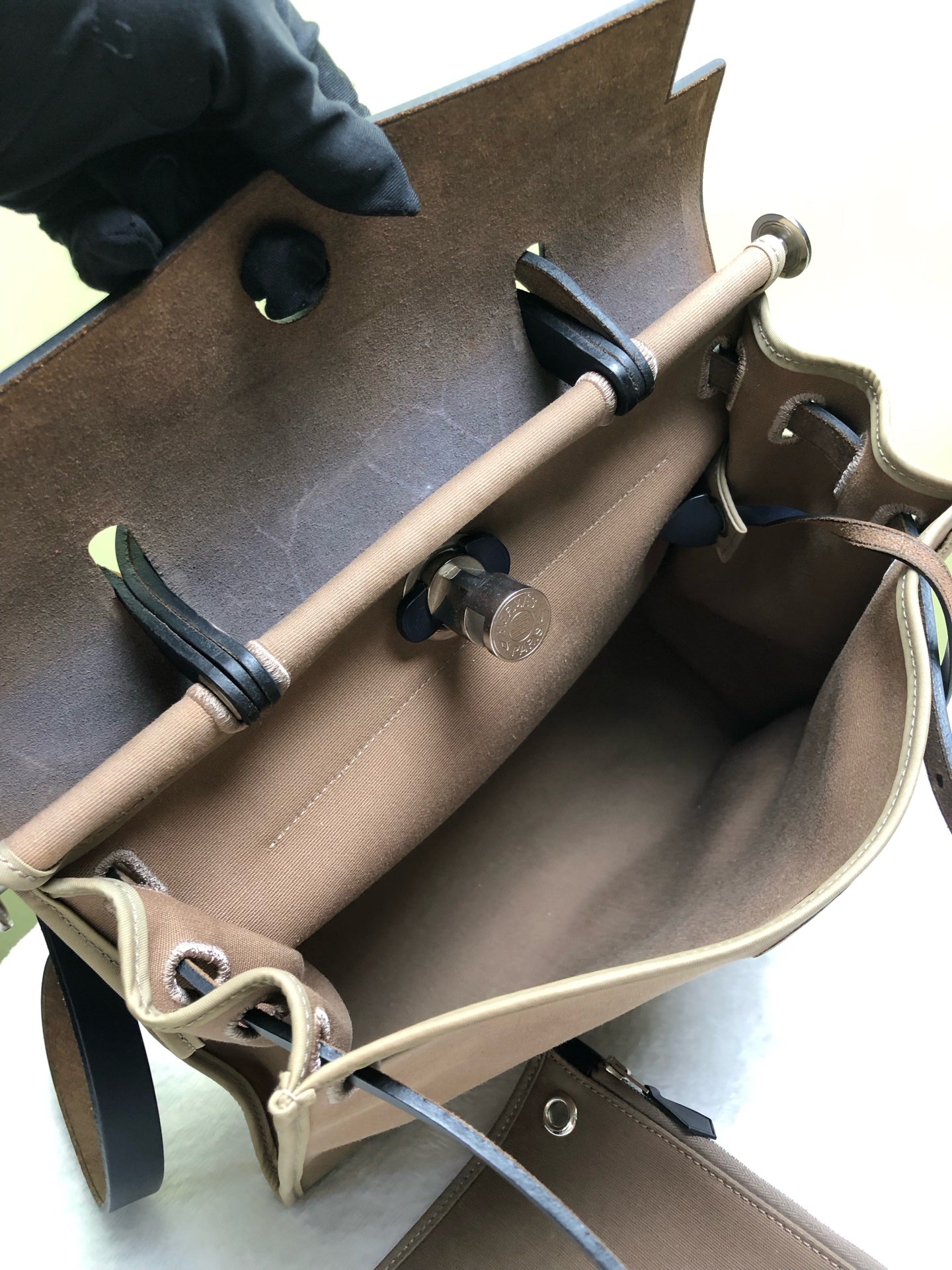 Hermes Gray Crossbody