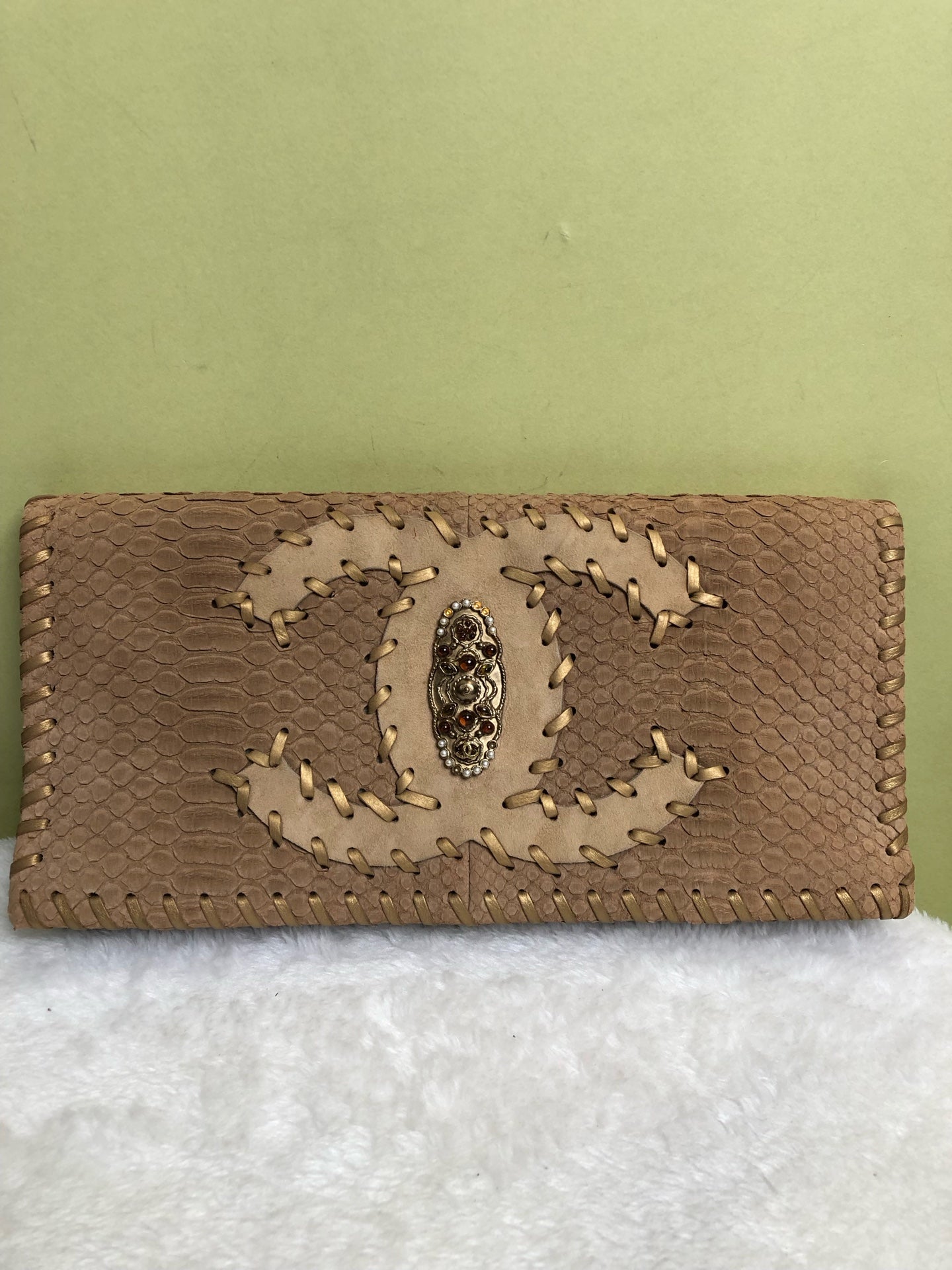 Chanel Beige Clutch