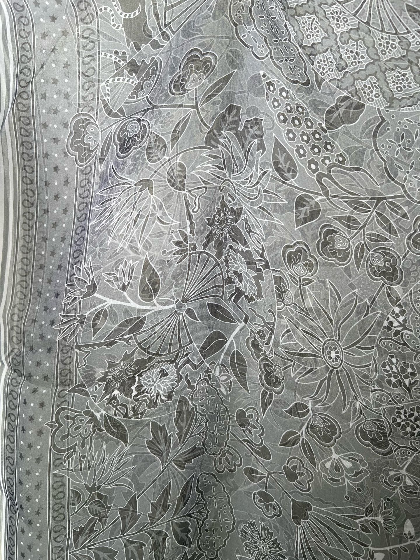 Hermes Gray Cape / Stole