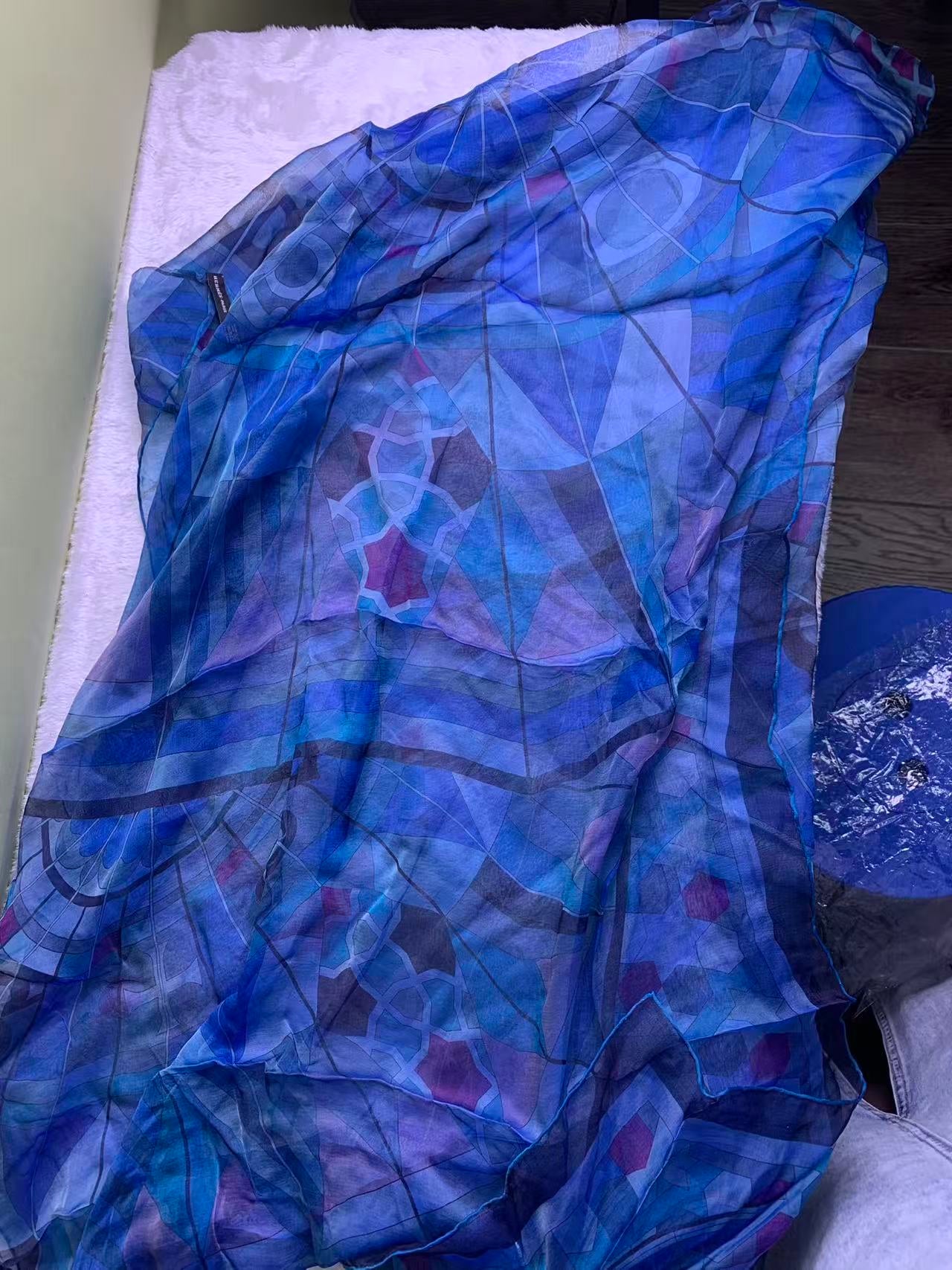 Hermes Blue Cape / Stole