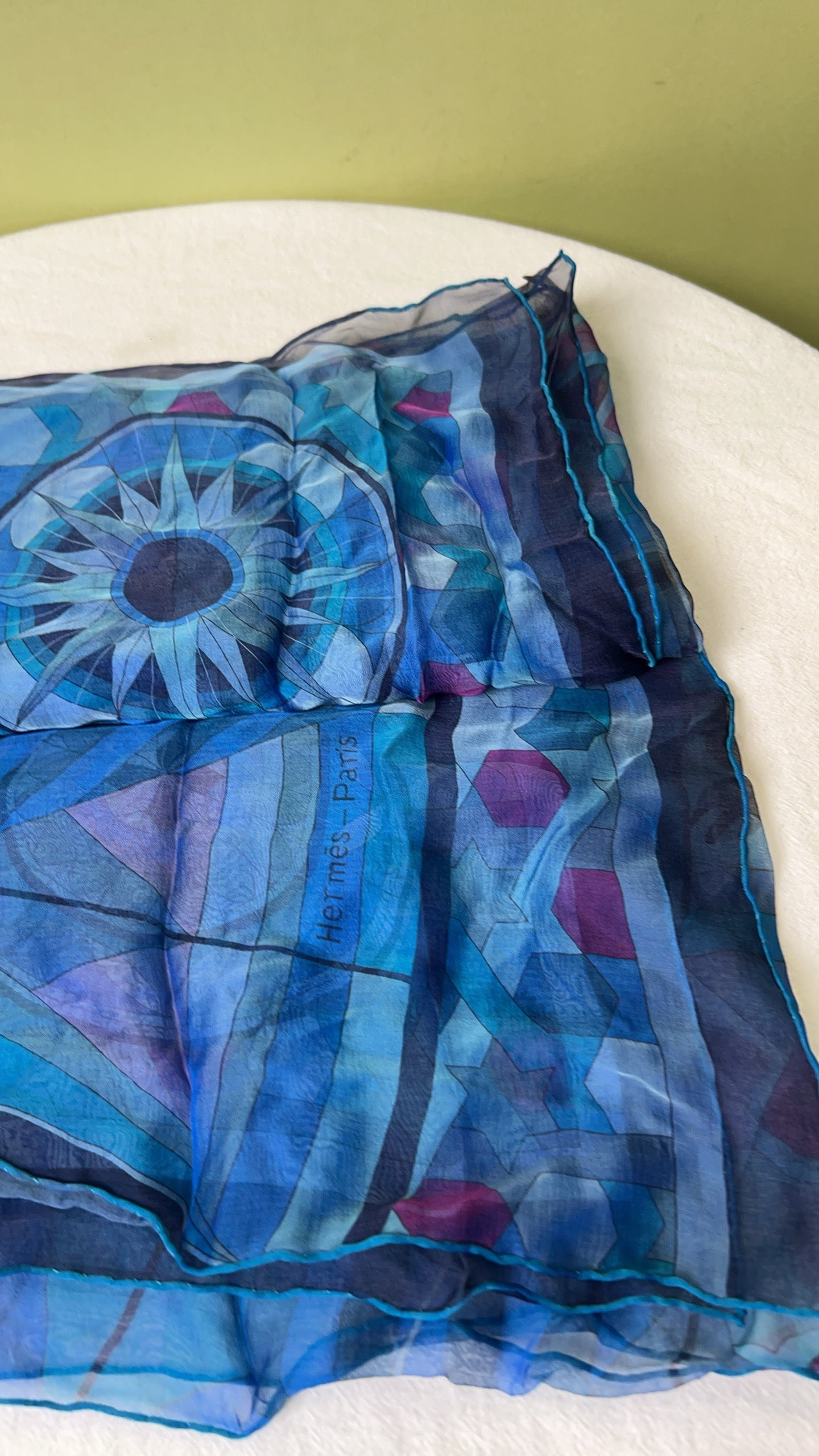 Hermes Blue Cape / Stole