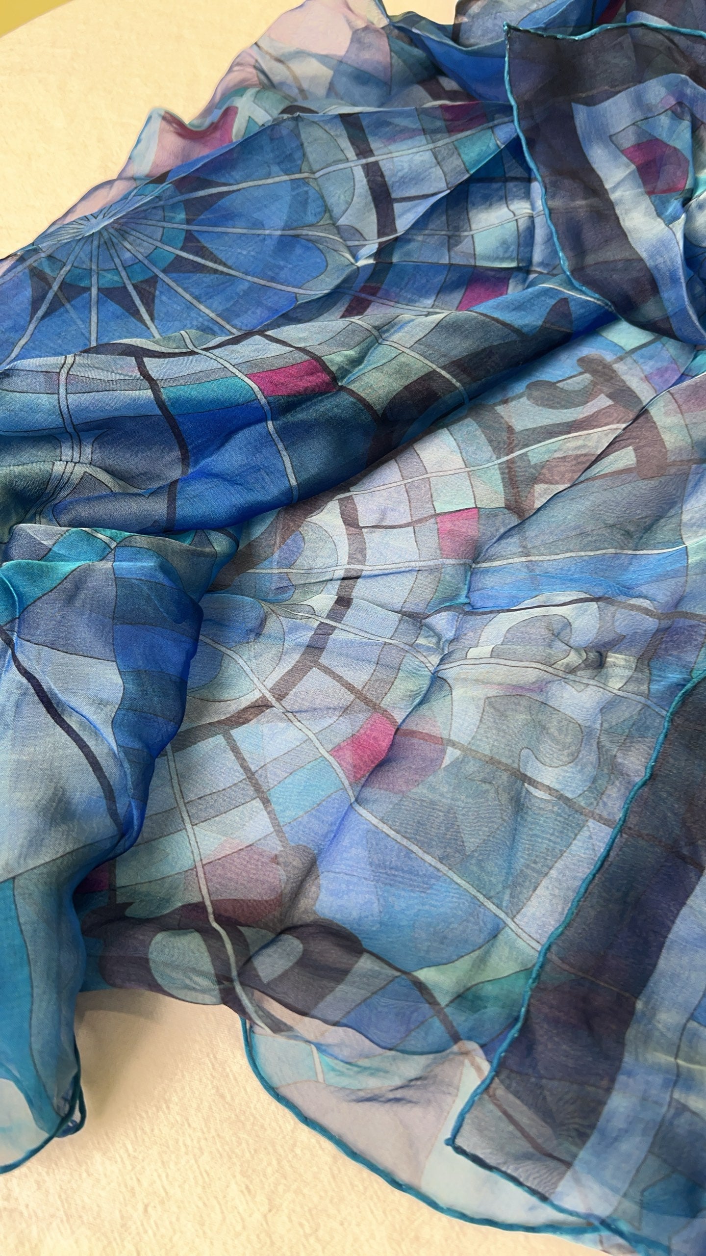 Hermes Blue Cape / Stole