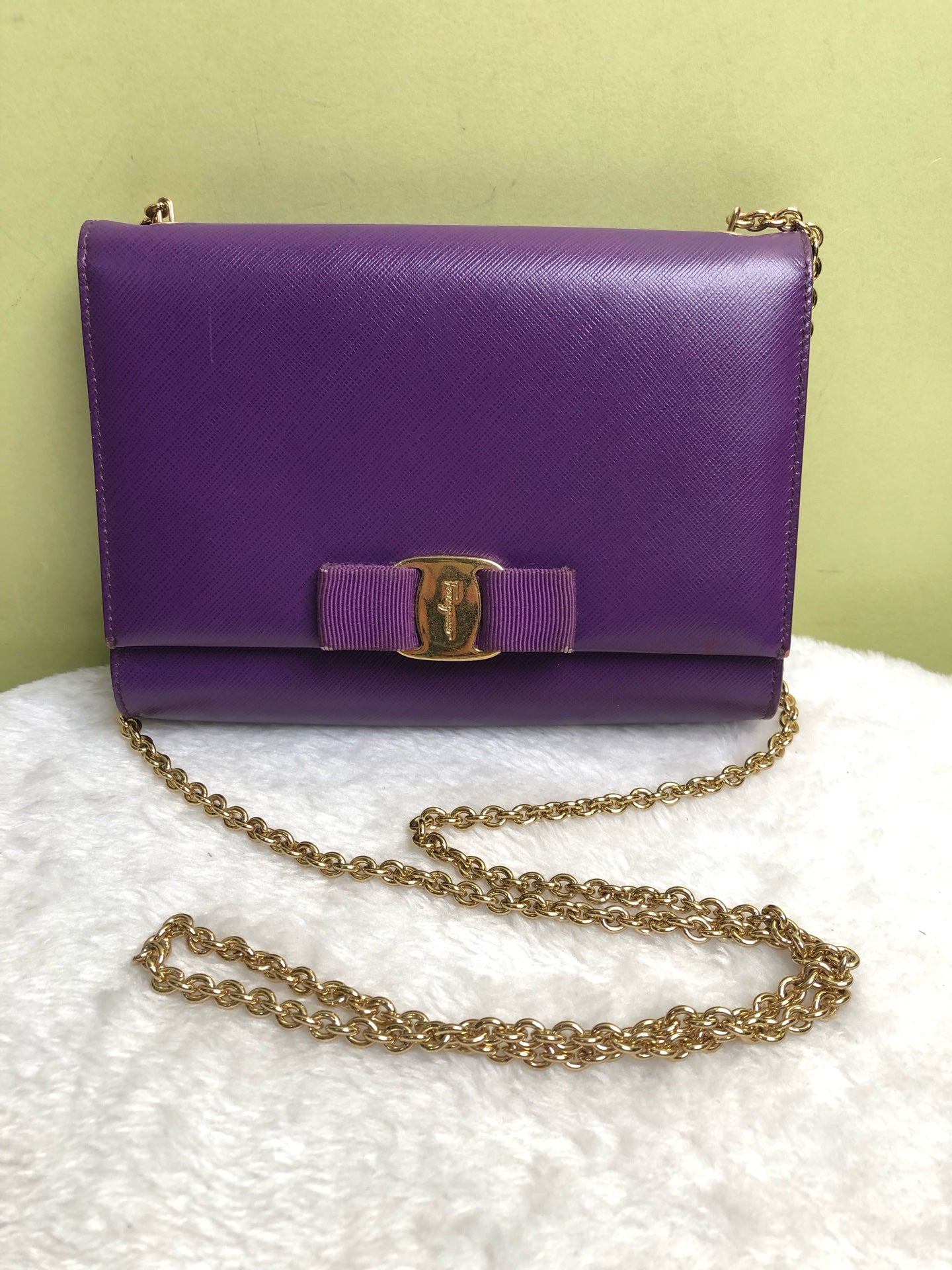 Salvatore Ferragamo Purple Crossbody