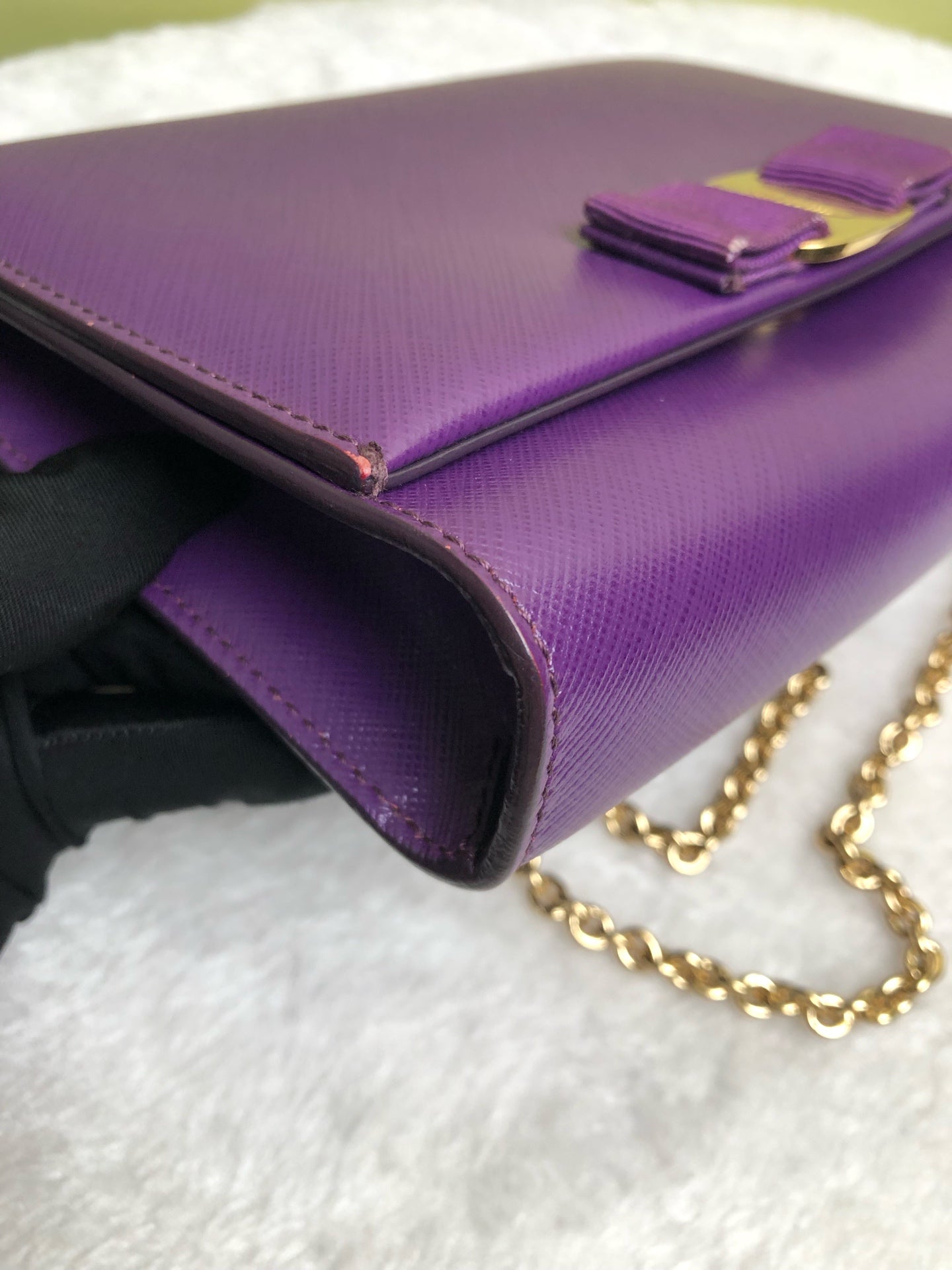 Salvatore Ferragamo Purple Crossbody