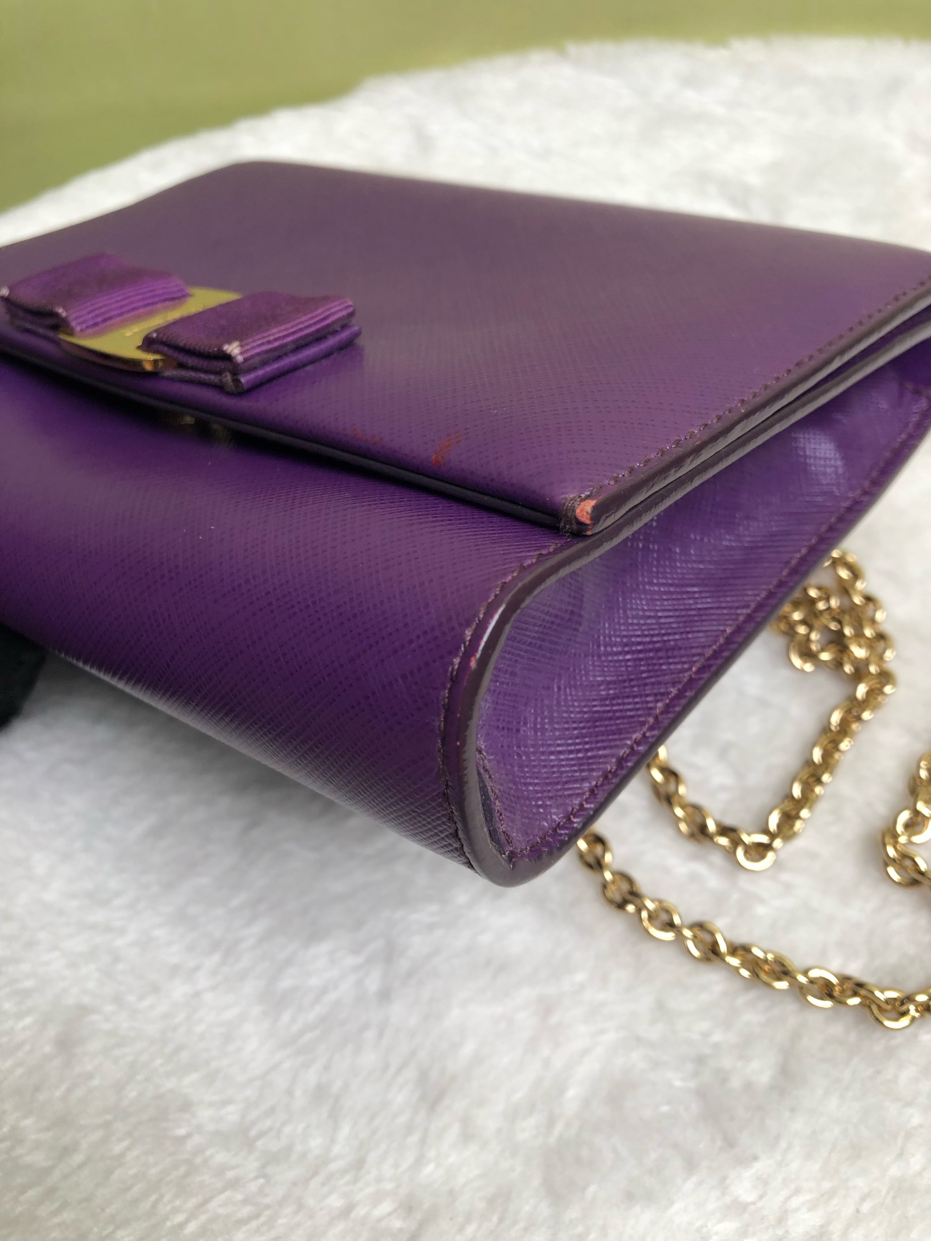 Salvatore Ferragamo Purple Crossbody