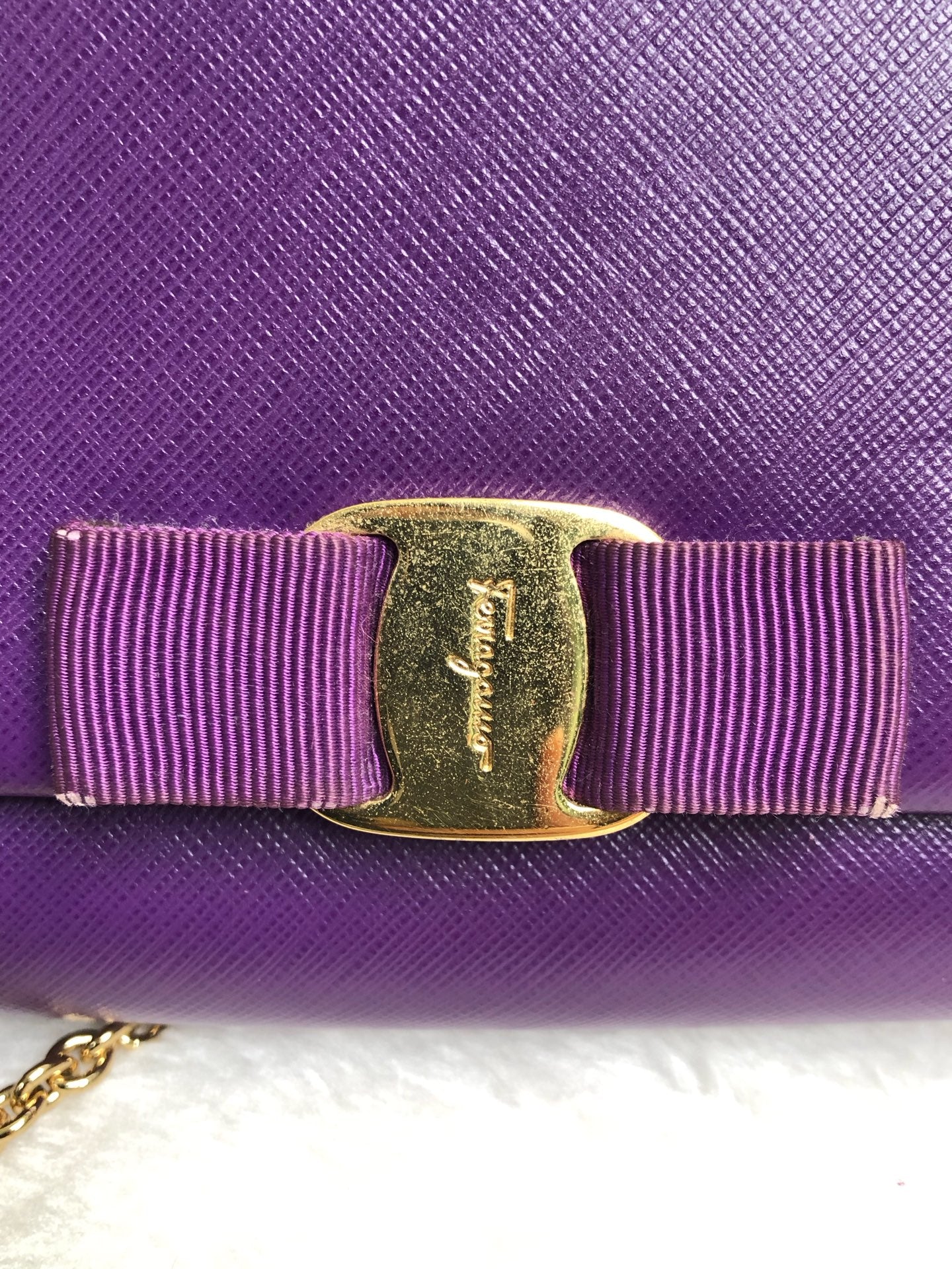 Salvatore Ferragamo Purple Crossbody