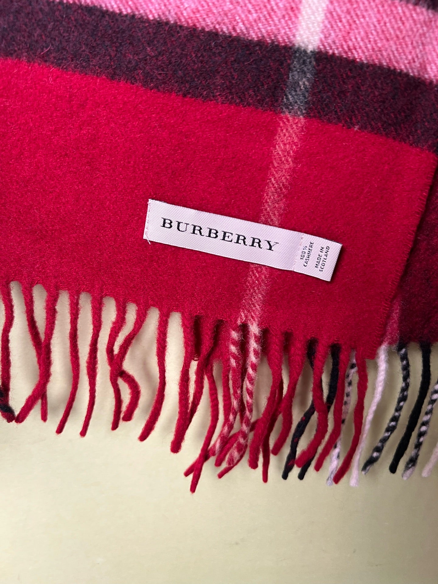 Burberry Red Scarf