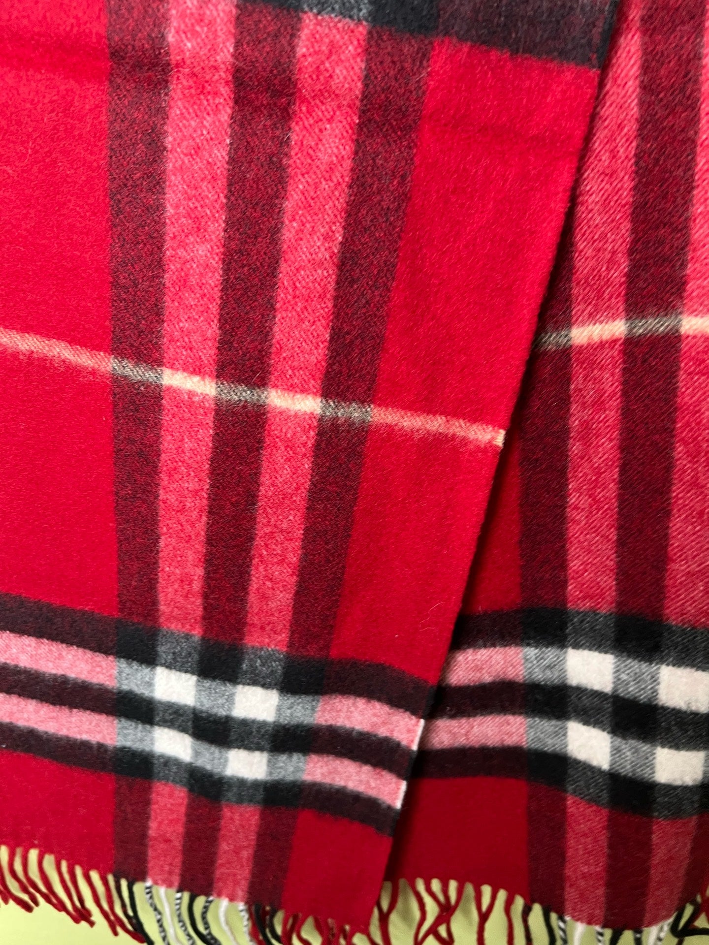 Burberry Red Scarf