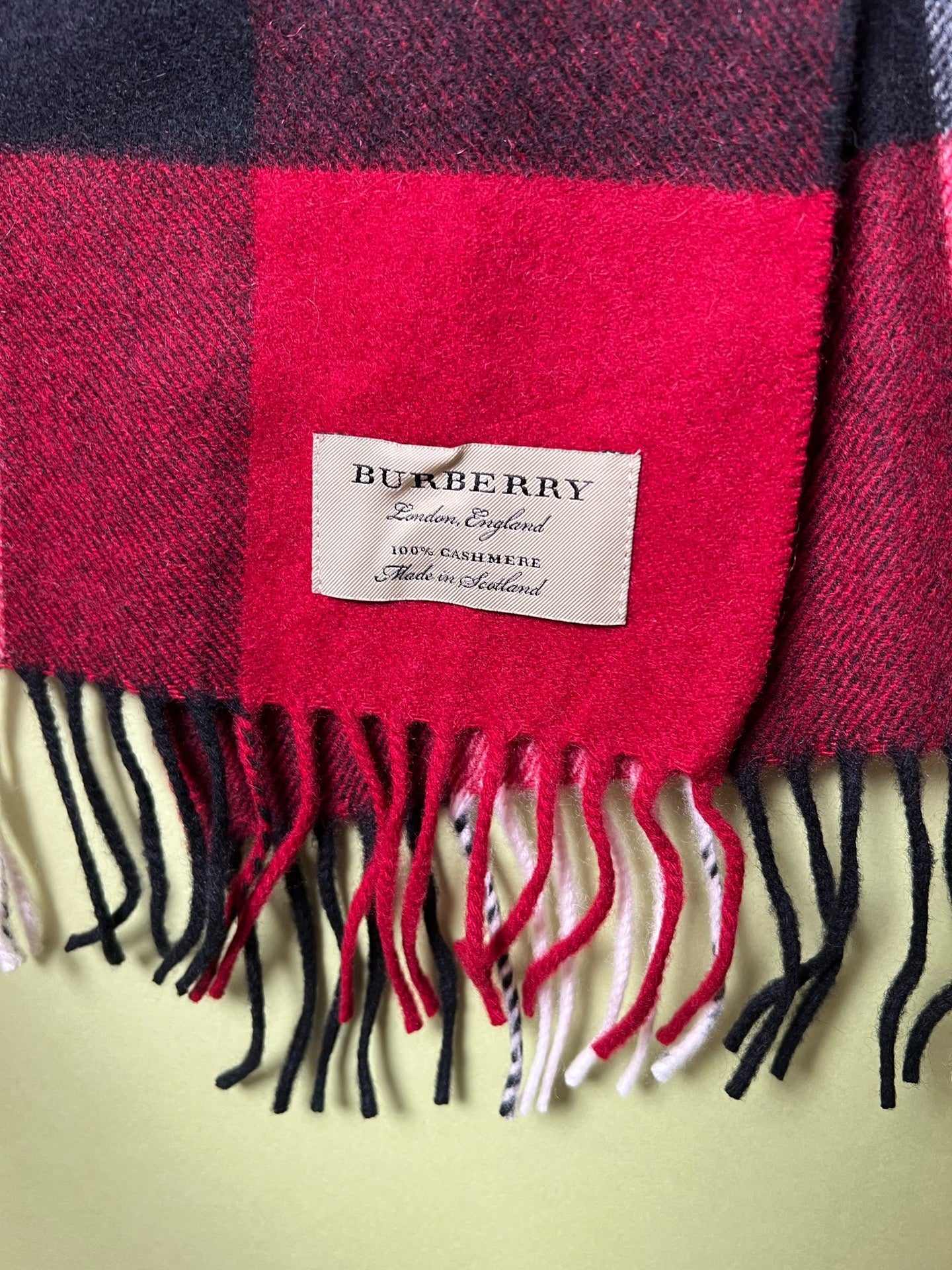 Burberry Red Scarf