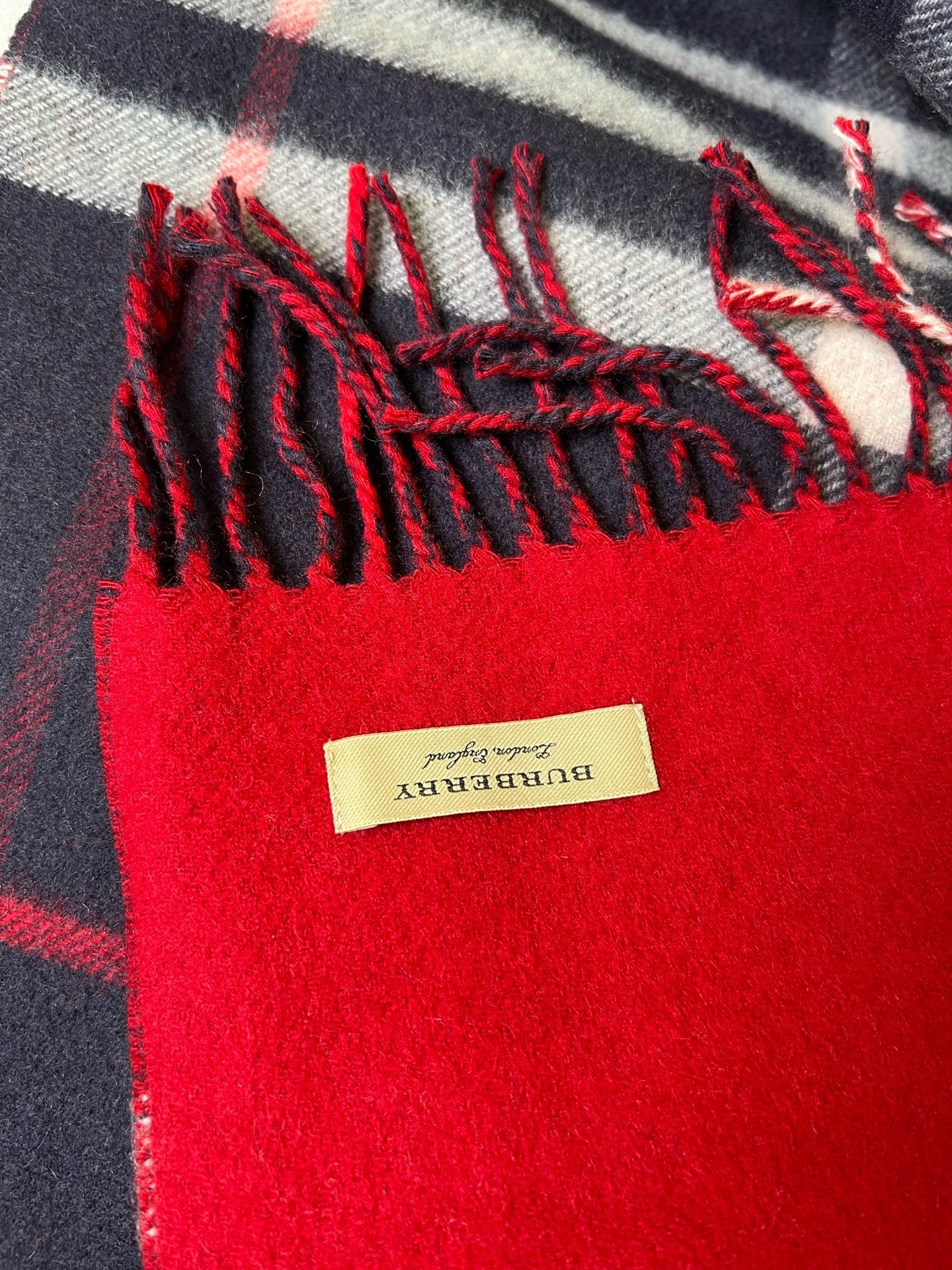 Burberry Red Scarf