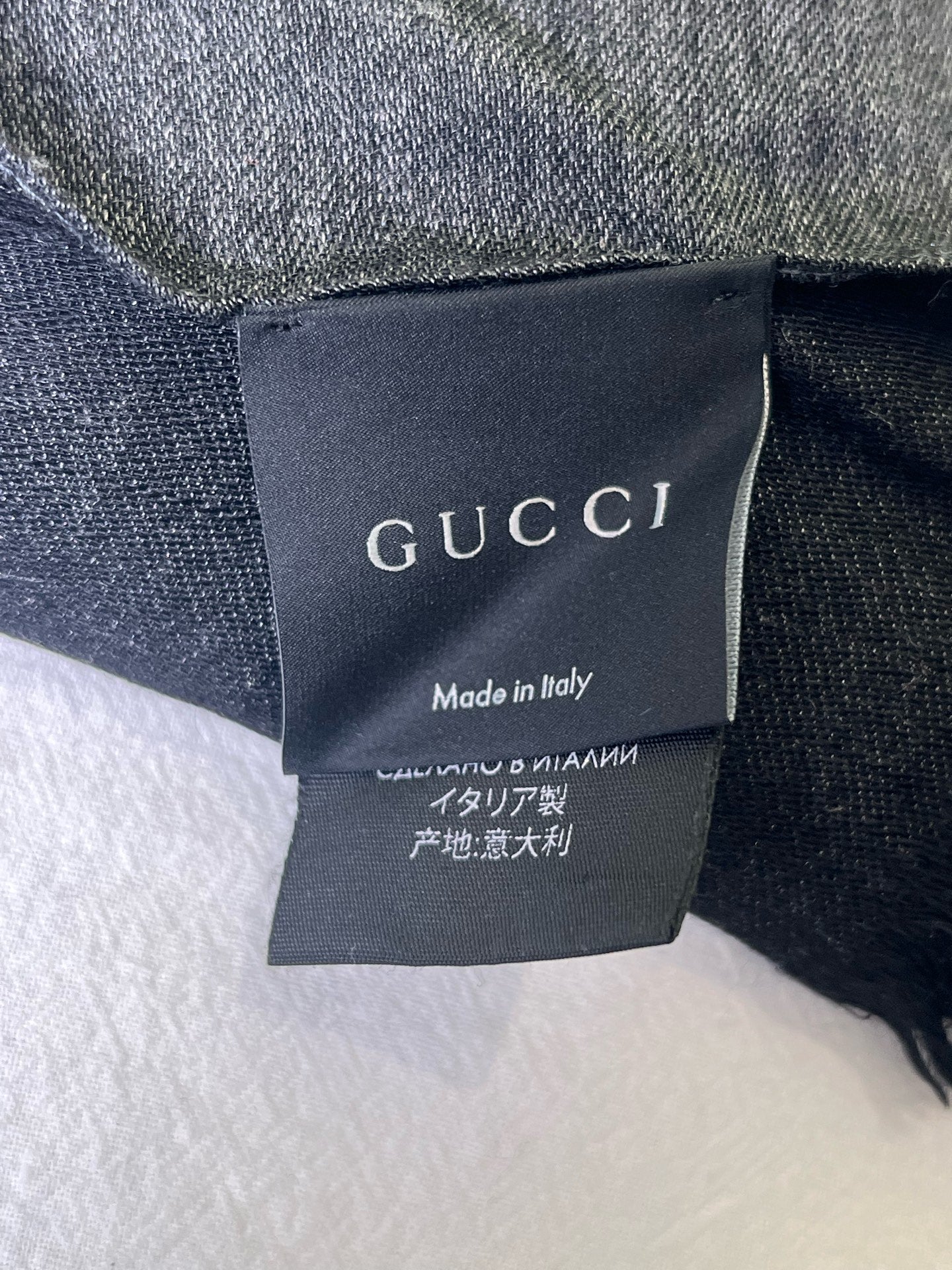 Gucci Black Scarf