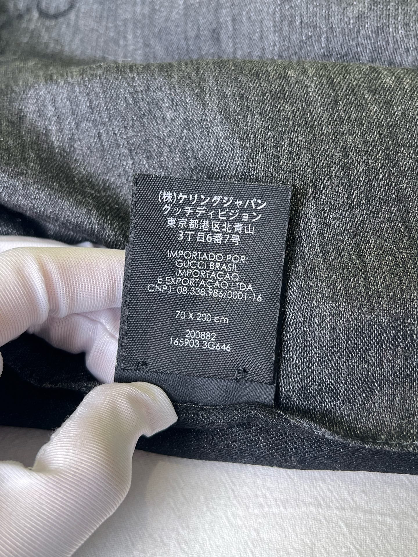 Gucci Black Scarf