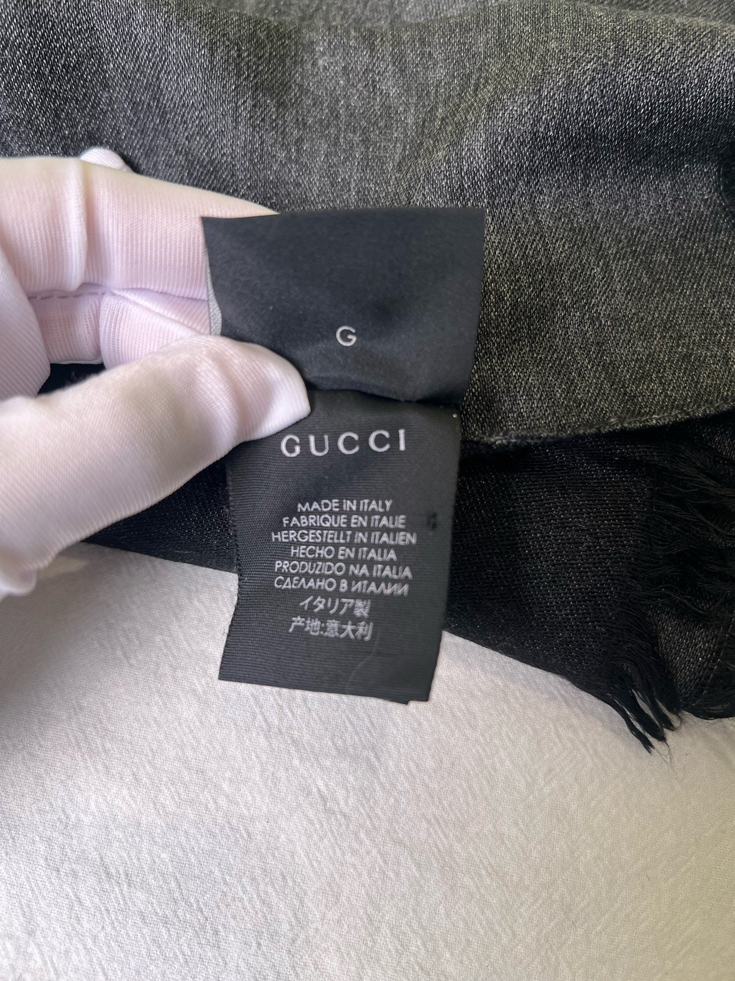 Gucci Black Scarf