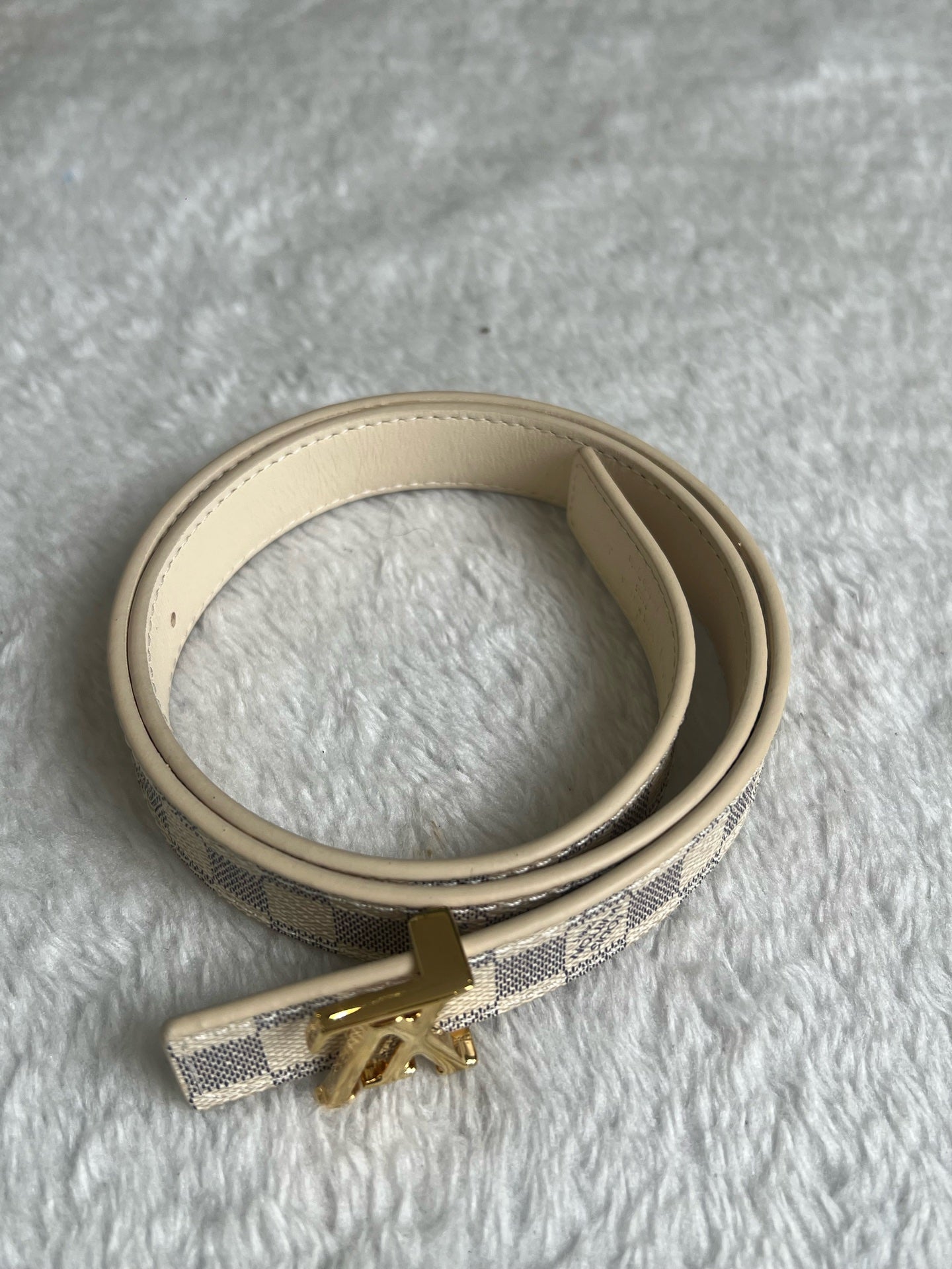 Louis Vuitton White Belt