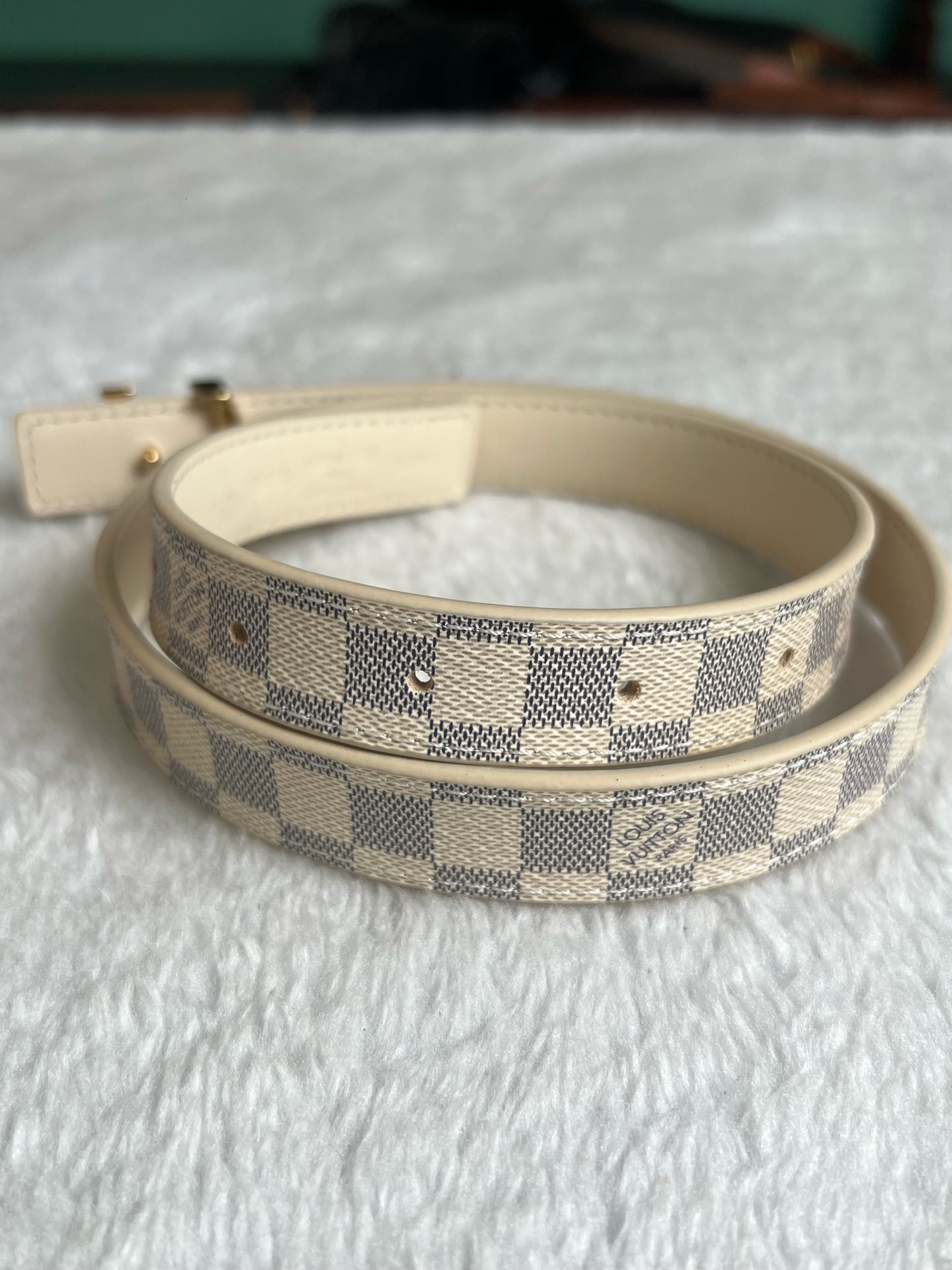Louis Vuitton White Belt
