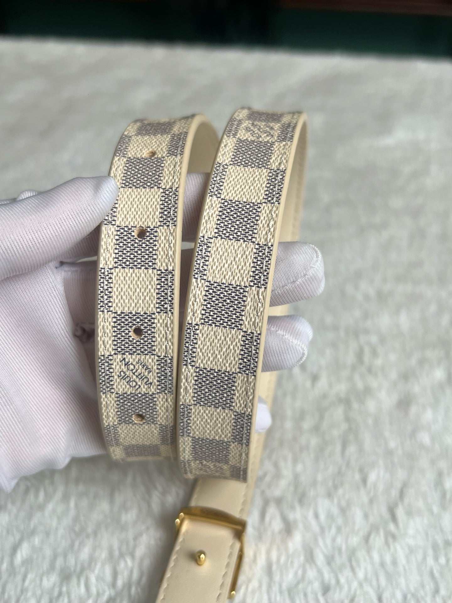 Louis Vuitton White Belt