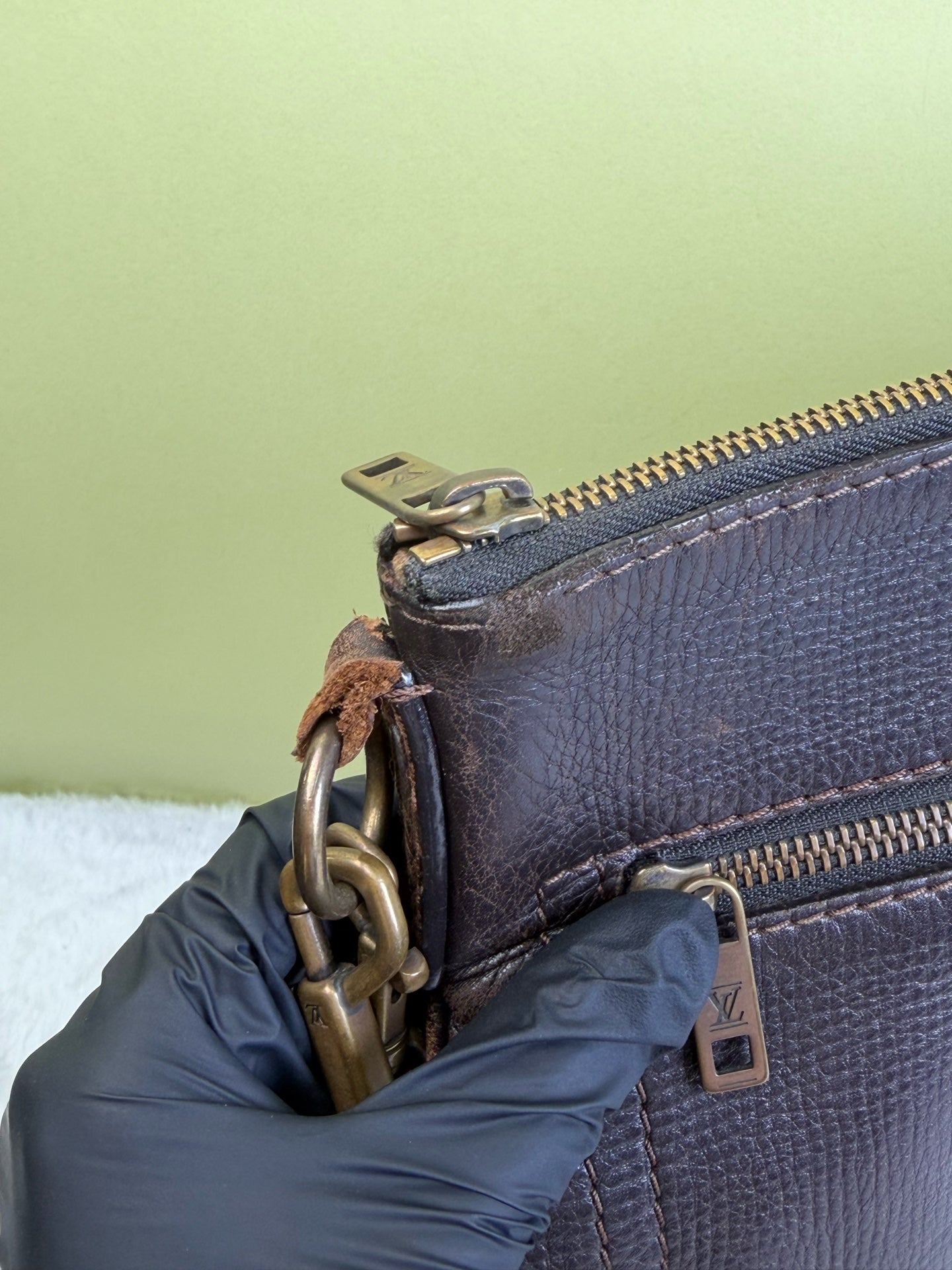 Louis Vuitton Brown Messenger Bag