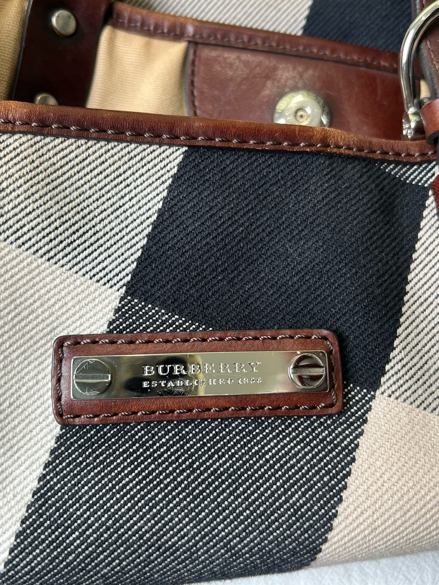 Burberry Canvas Shoulder Bag