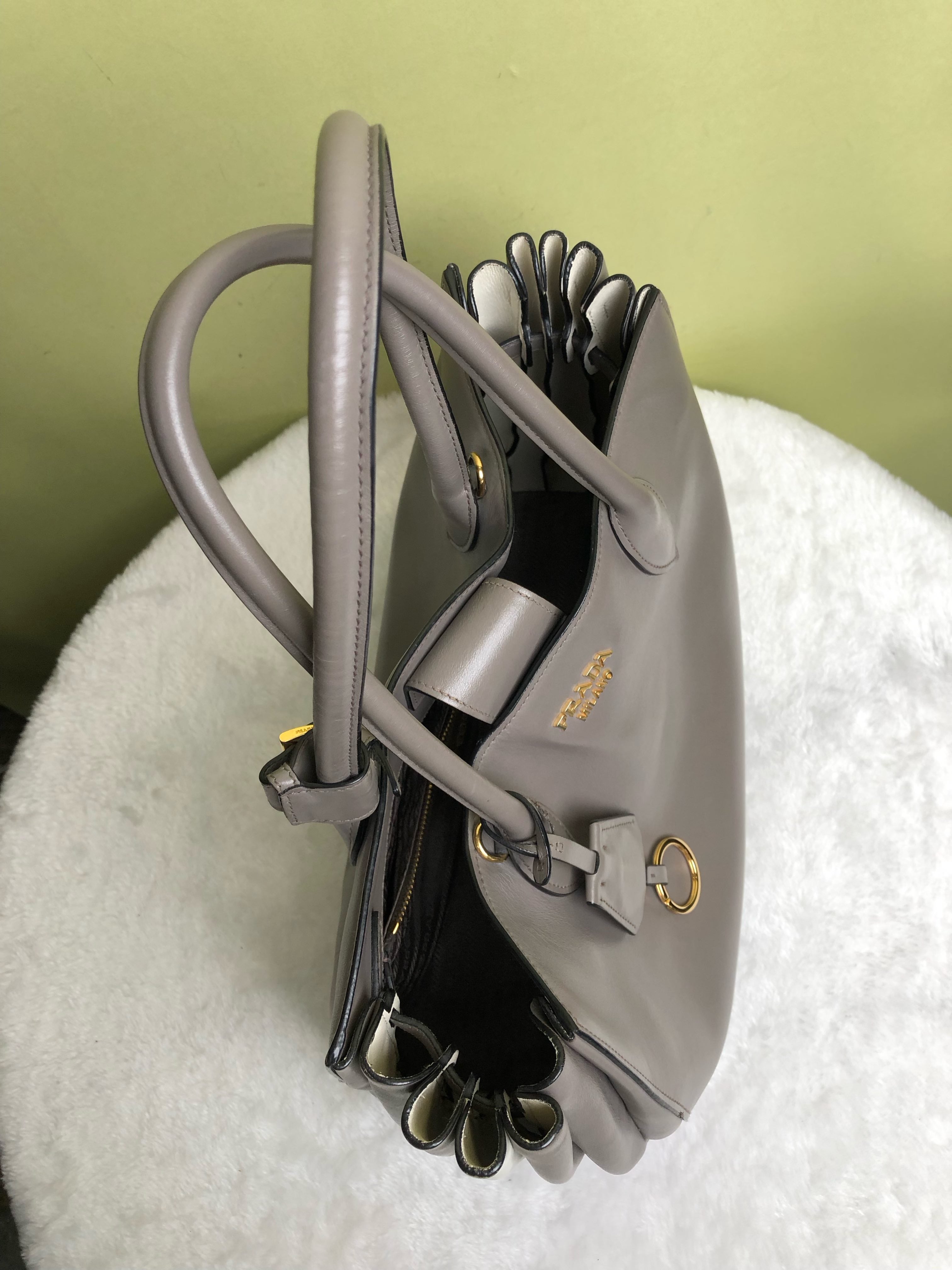 Prada Gray Shoulder Bag