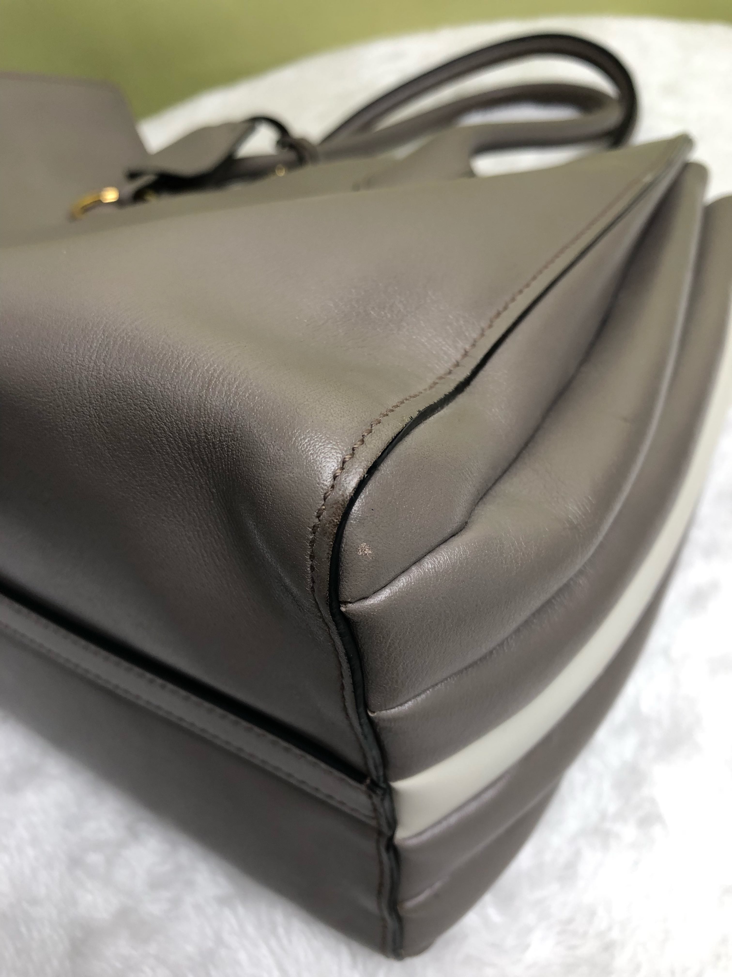 Prada Gray Shoulder Bag