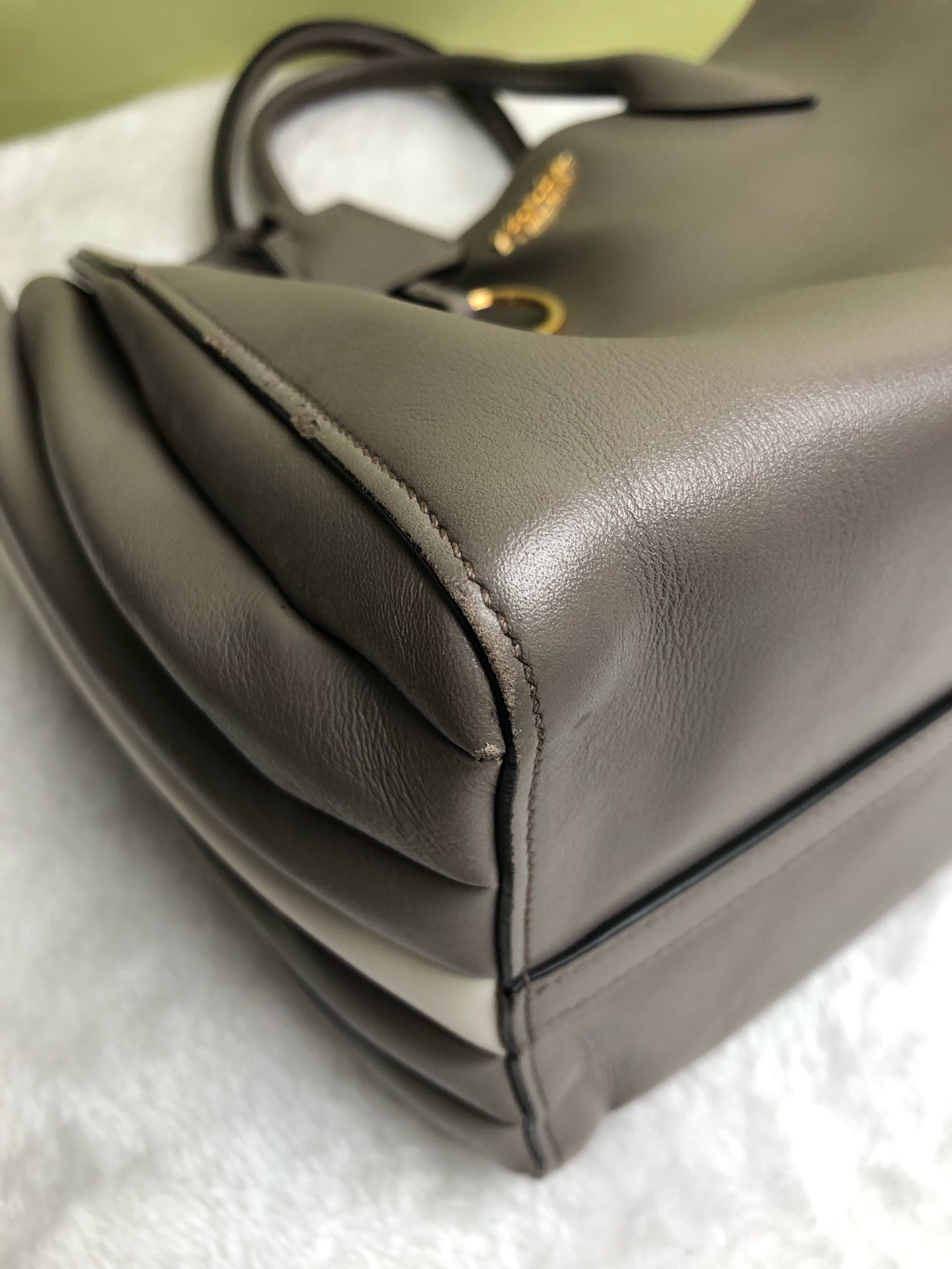 Prada Gray Shoulder Bag