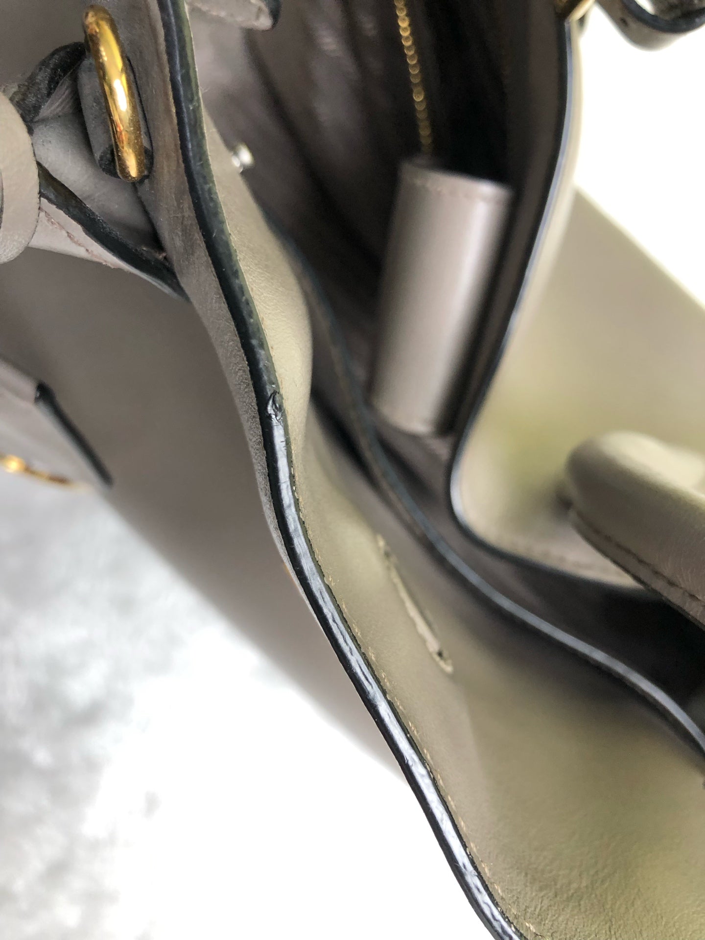 Prada Gray Shoulder Bag