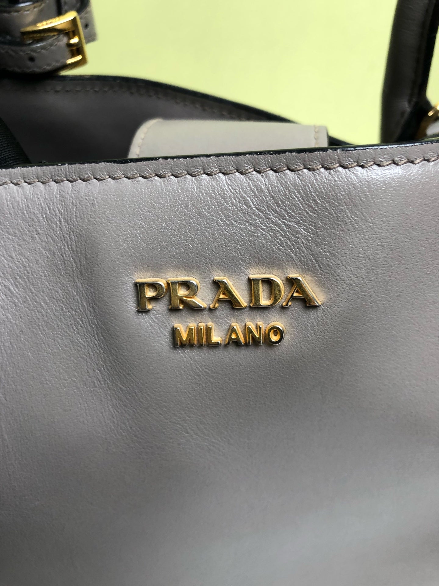 Prada Gray Shoulder Bag
