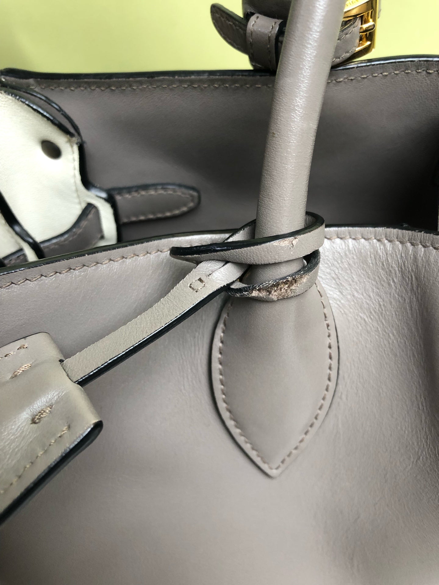 Prada Gray Shoulder Bag