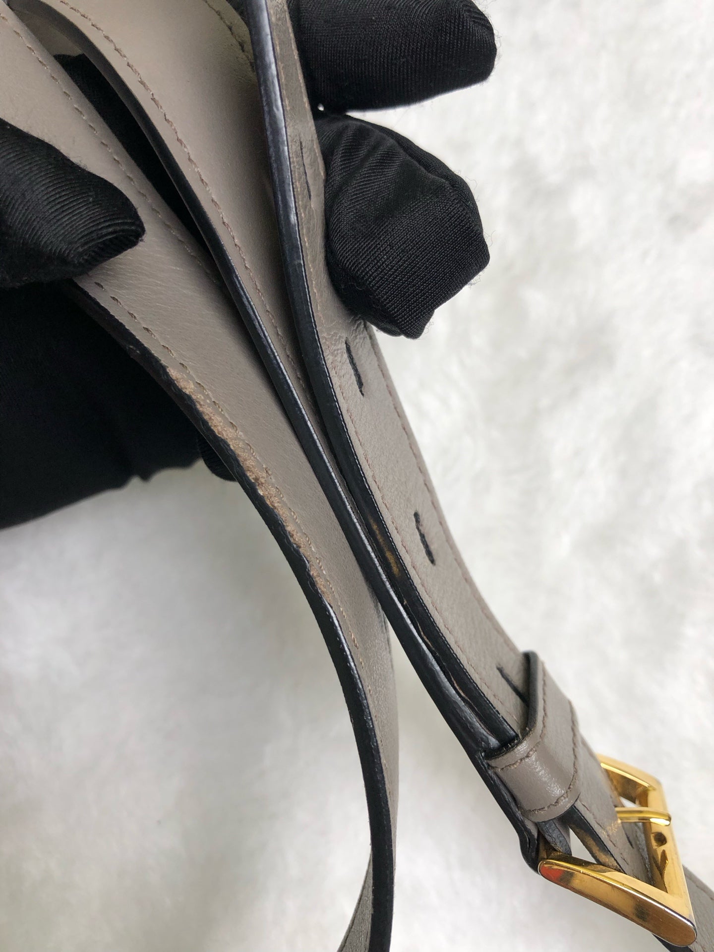 Prada Gray Shoulder Bag
