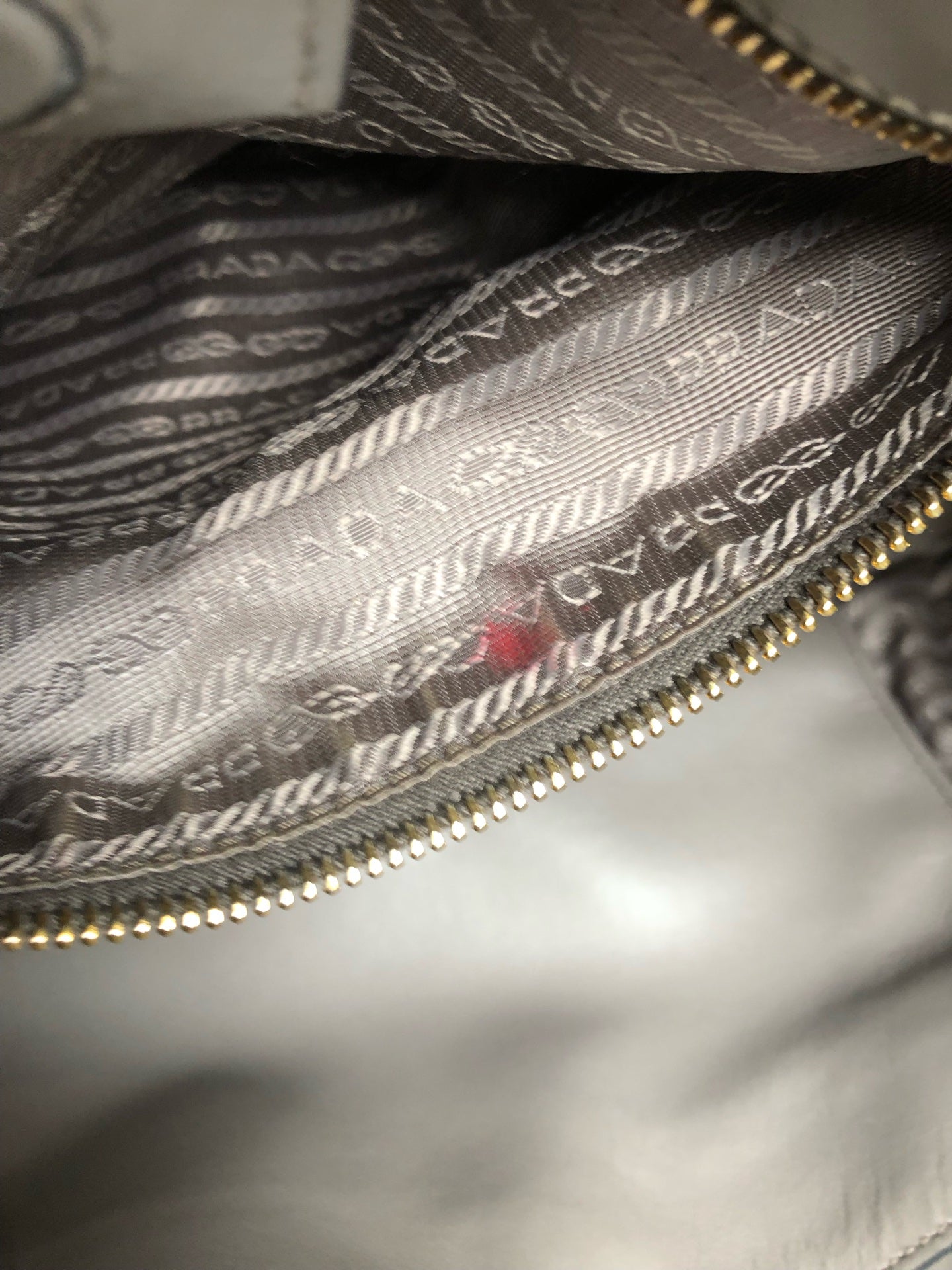 Prada Gray Shoulder Bag