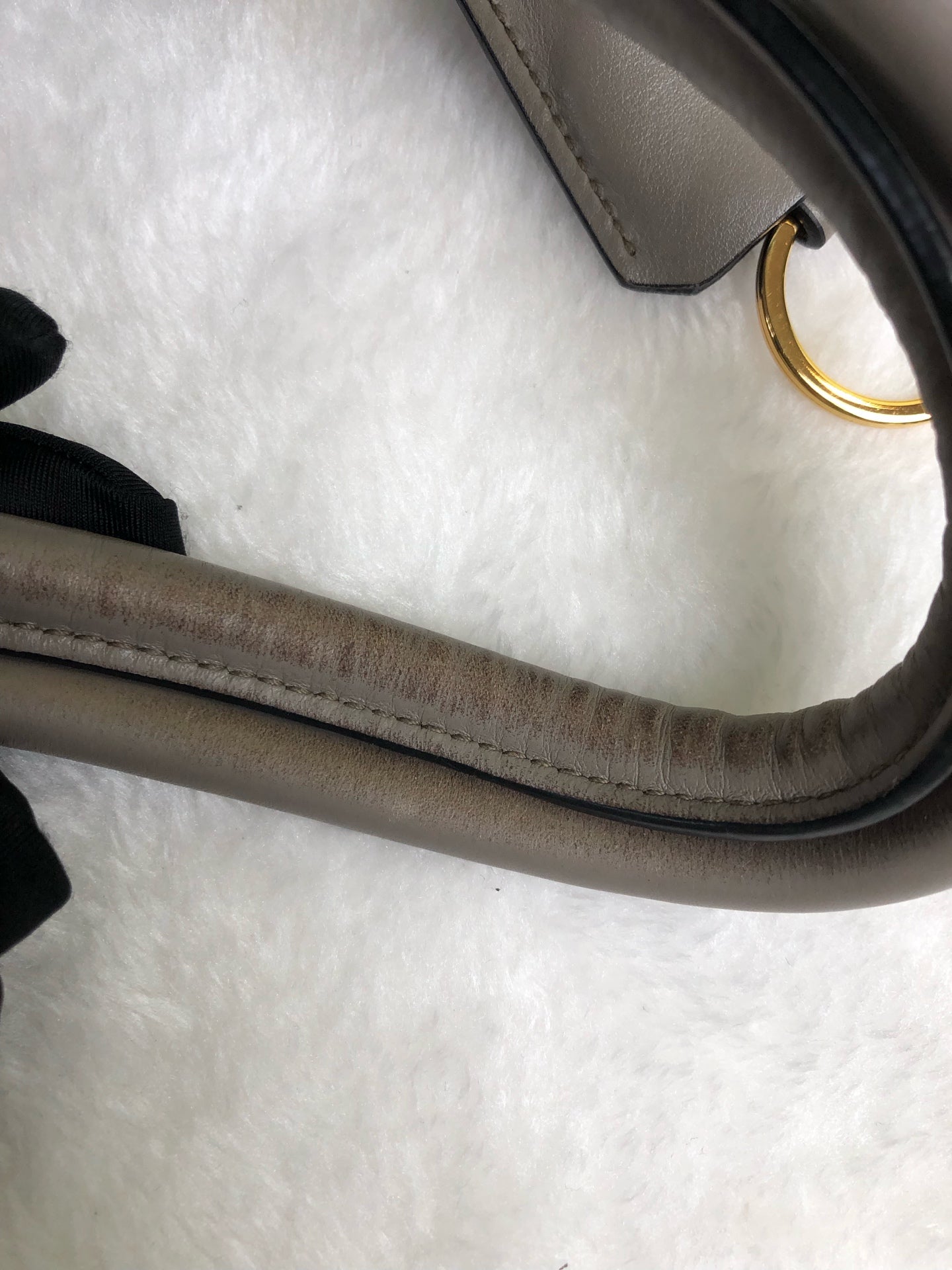 Prada Gray Shoulder Bag