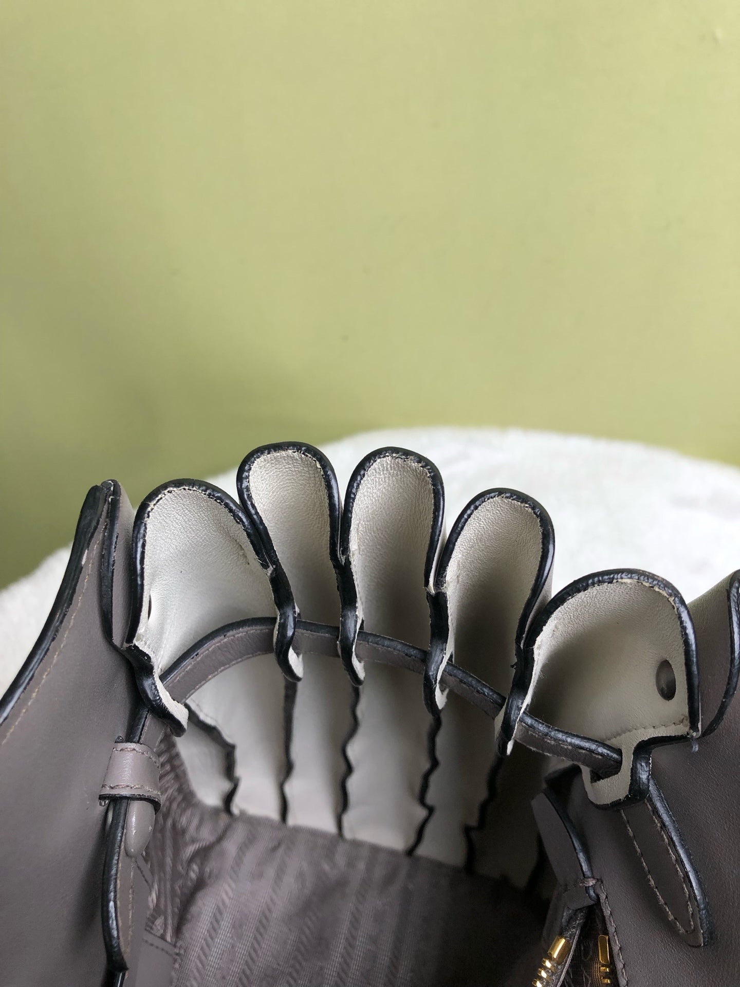 Prada Gray Shoulder Bag