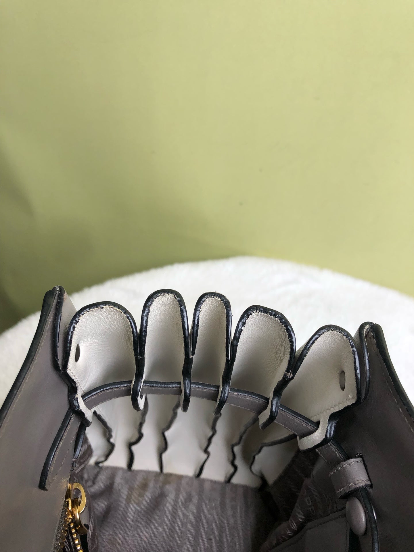 Prada Gray Shoulder Bag