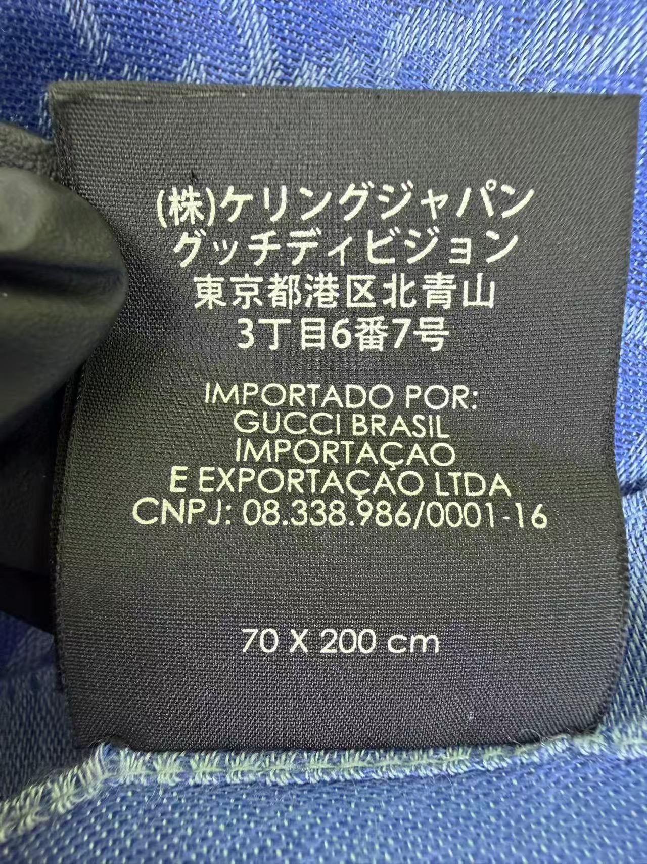 Gucci Blue Scarf