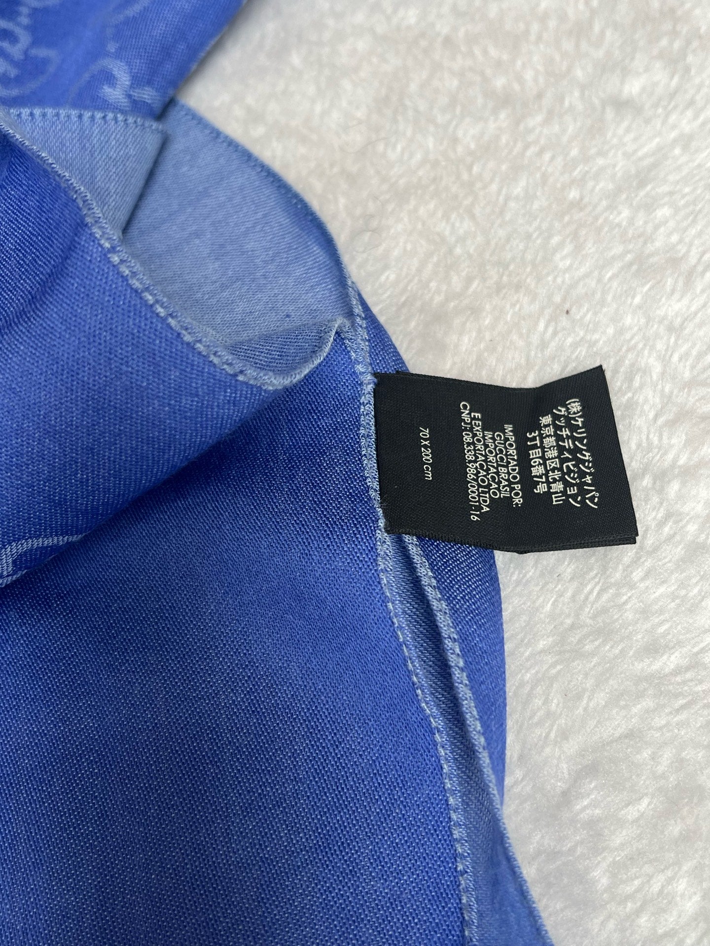 Gucci Blue Scarf